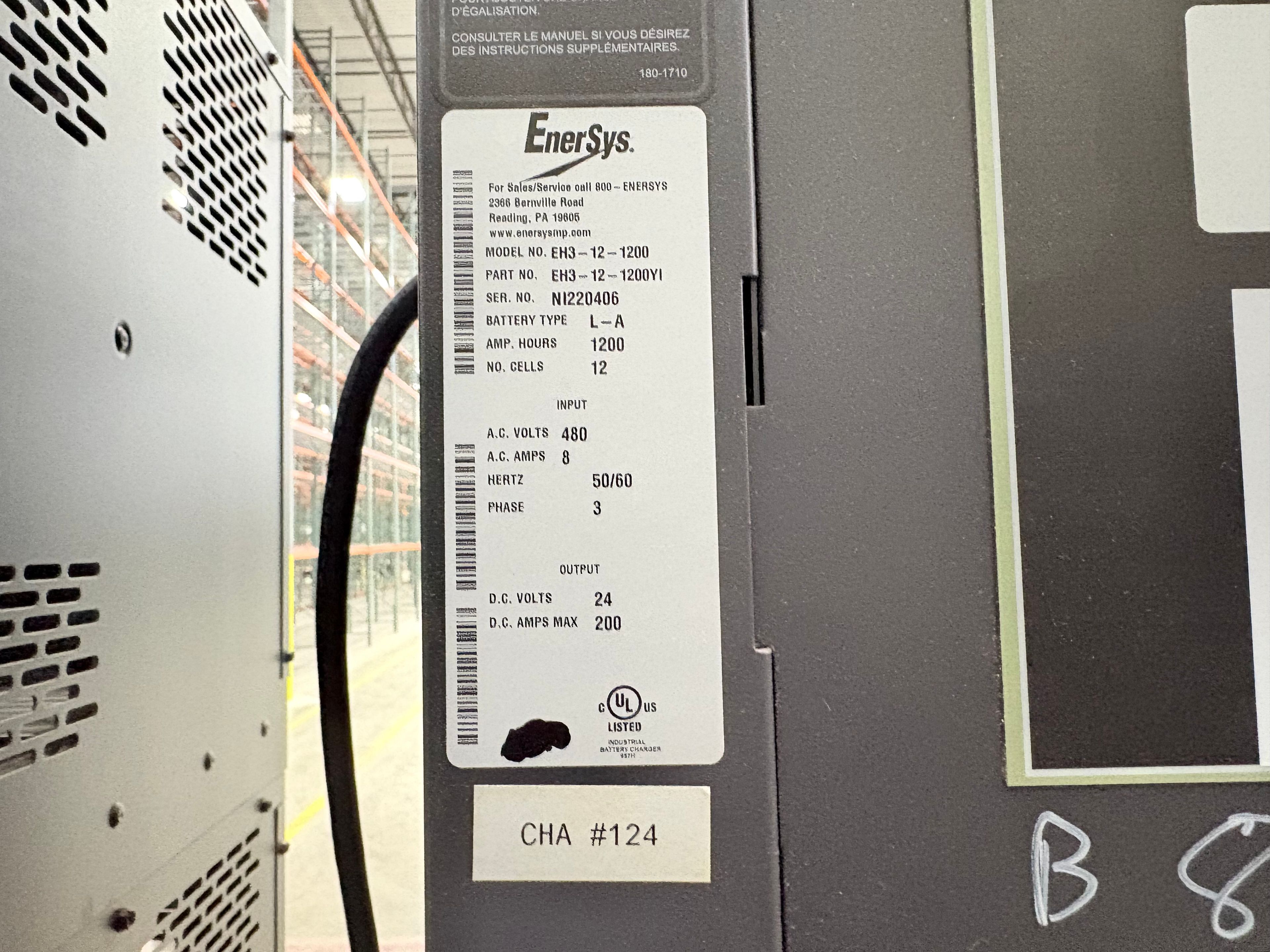 Enersys Enforcer HF- 24V Battery Charger - Document 3