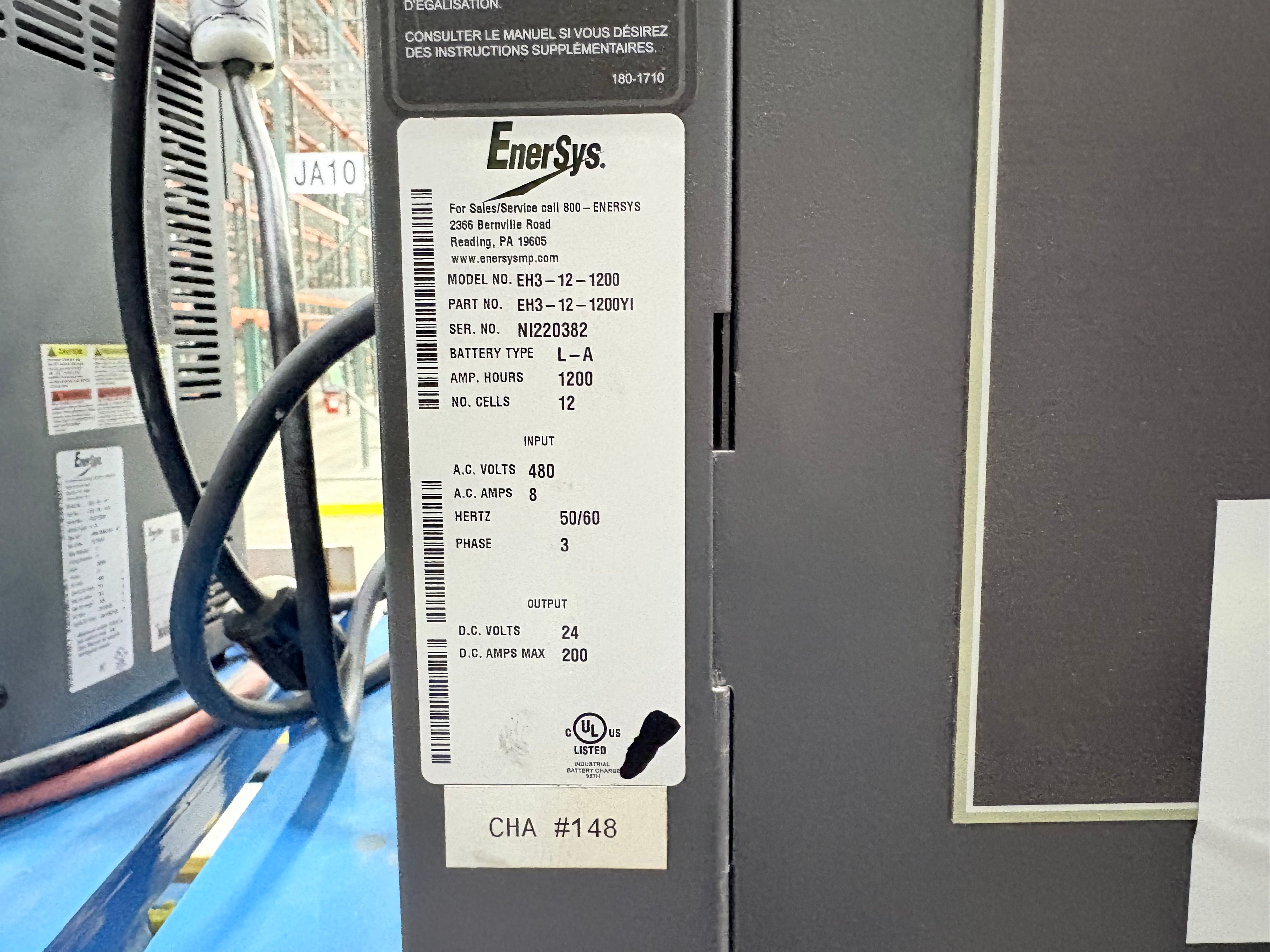 Enersys Enforcer HF- 24V Battery Charger - Document 3