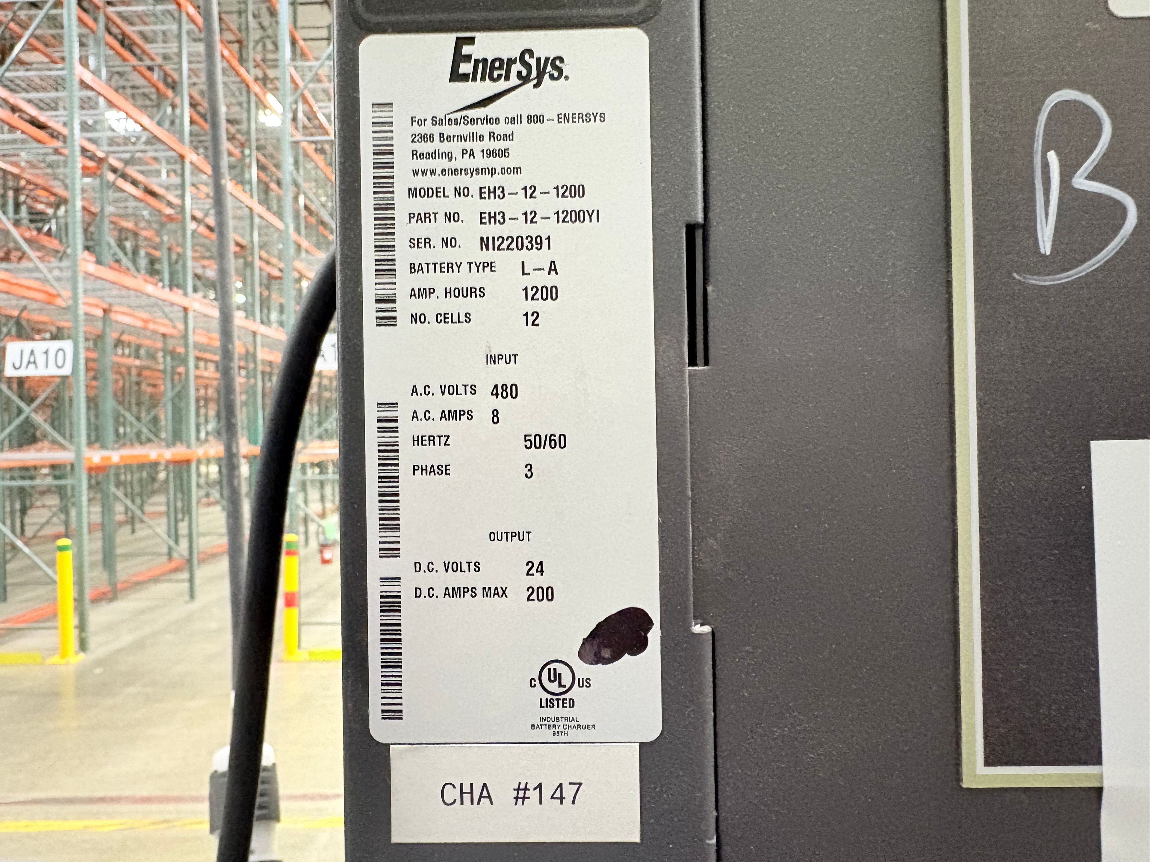 Enersys Enforcer HF- 24V Battery Charger - Document 3