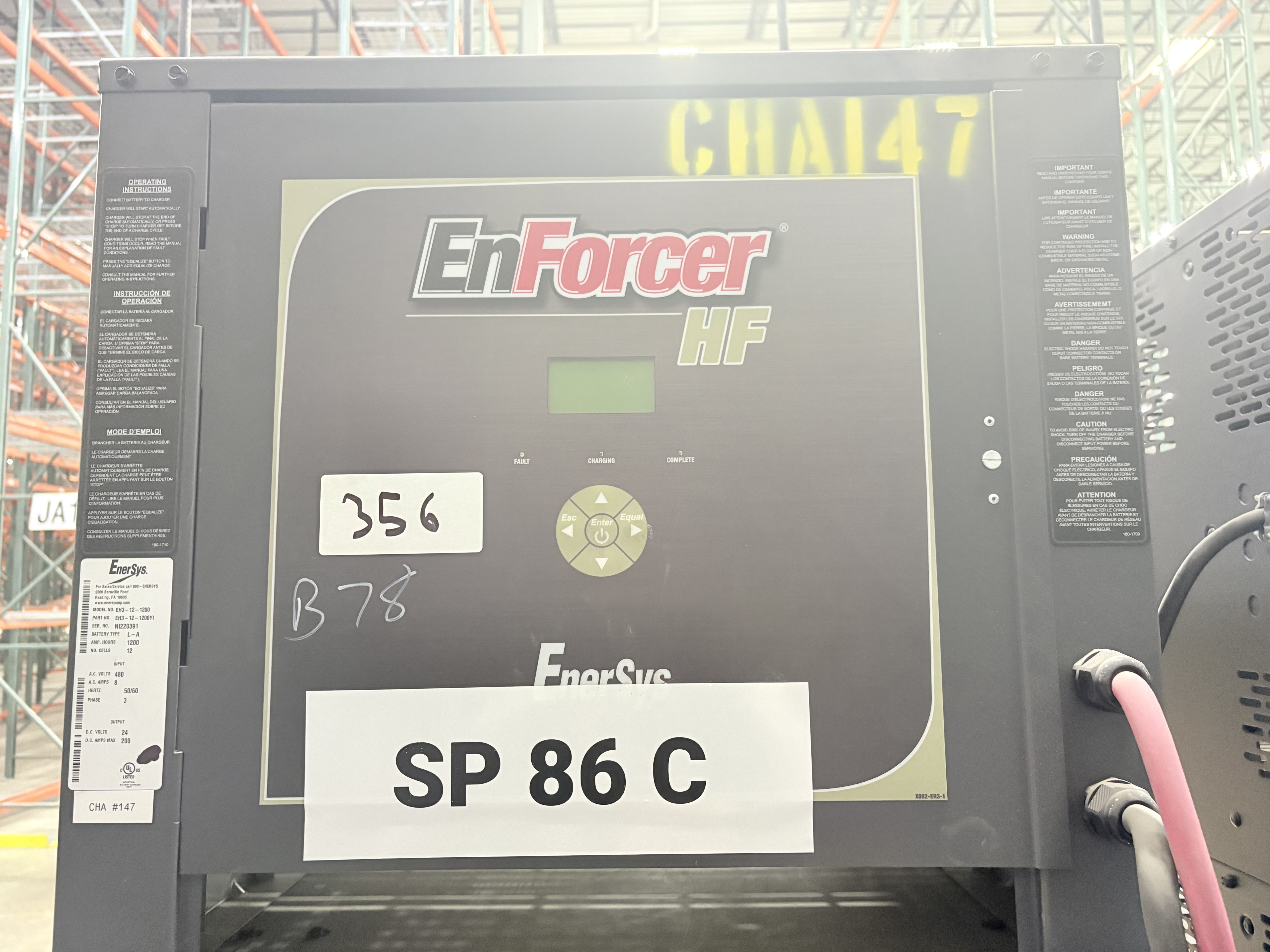 Enersys Enforcer HF- 24V Battery Charger