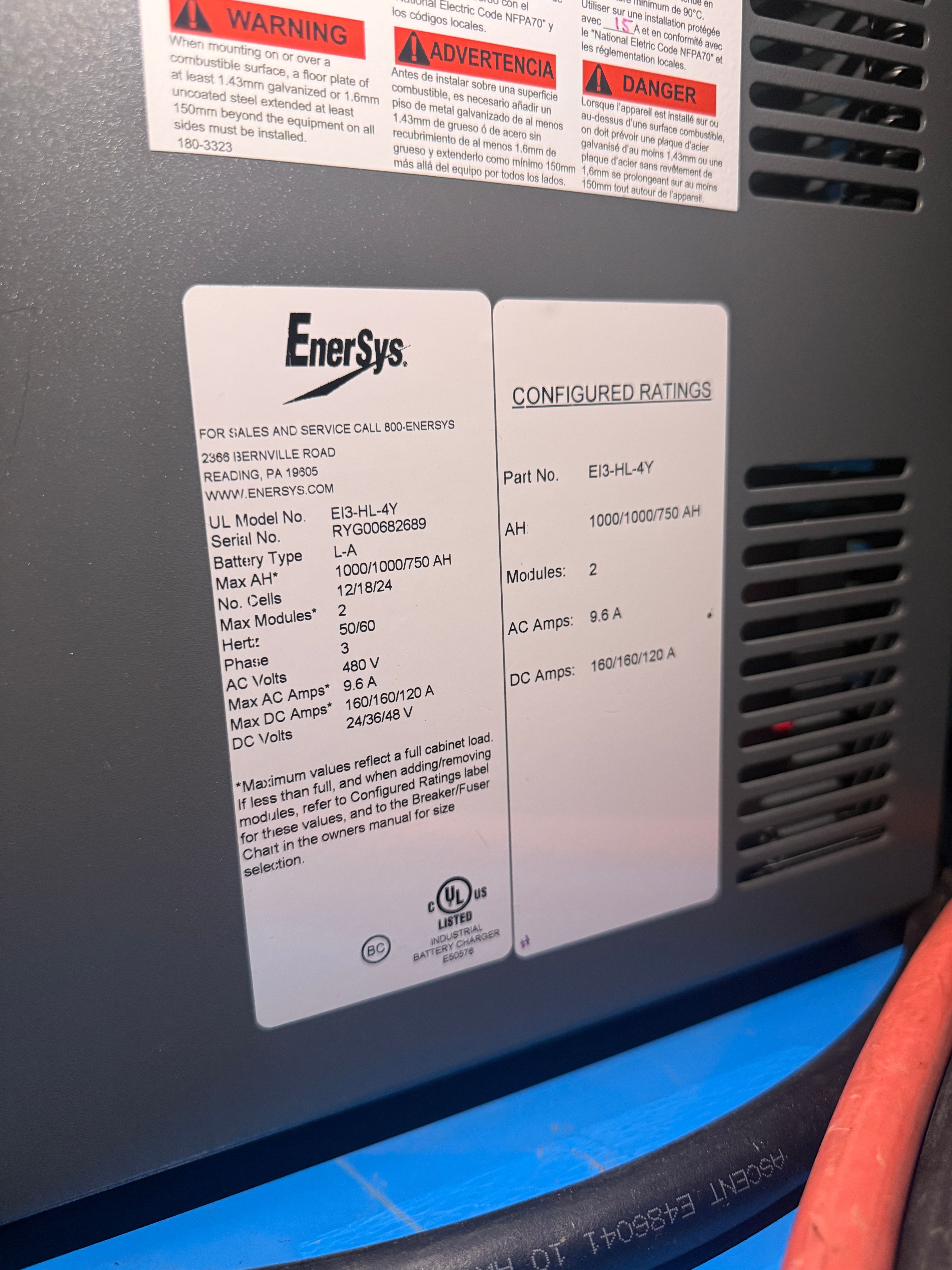 Enersys Enforcer Impaq - 24V/36V/48V Charger - Document 3