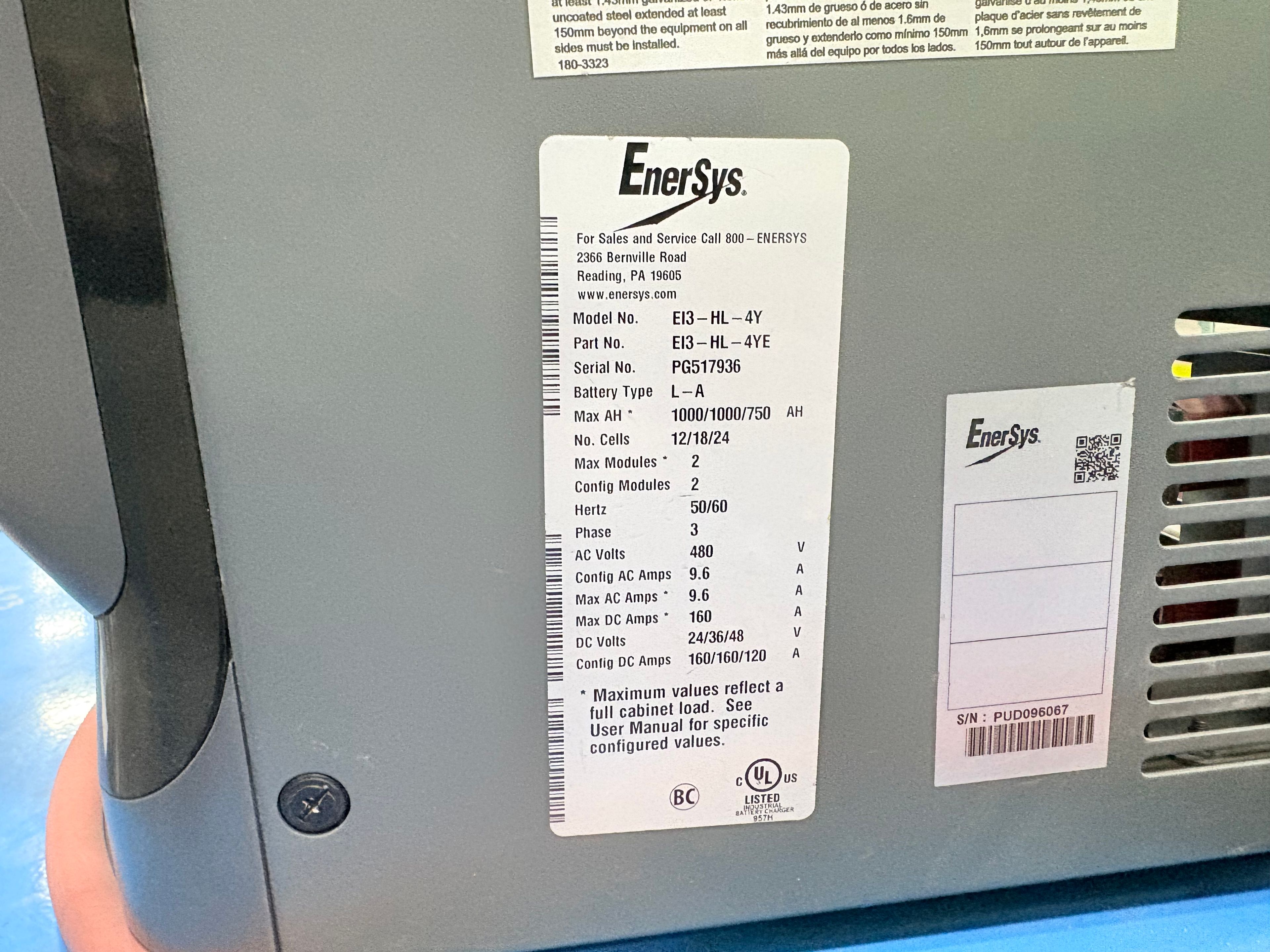 Enersys Enforcer Impaq - 24V/36V/48V Charger - Document 2