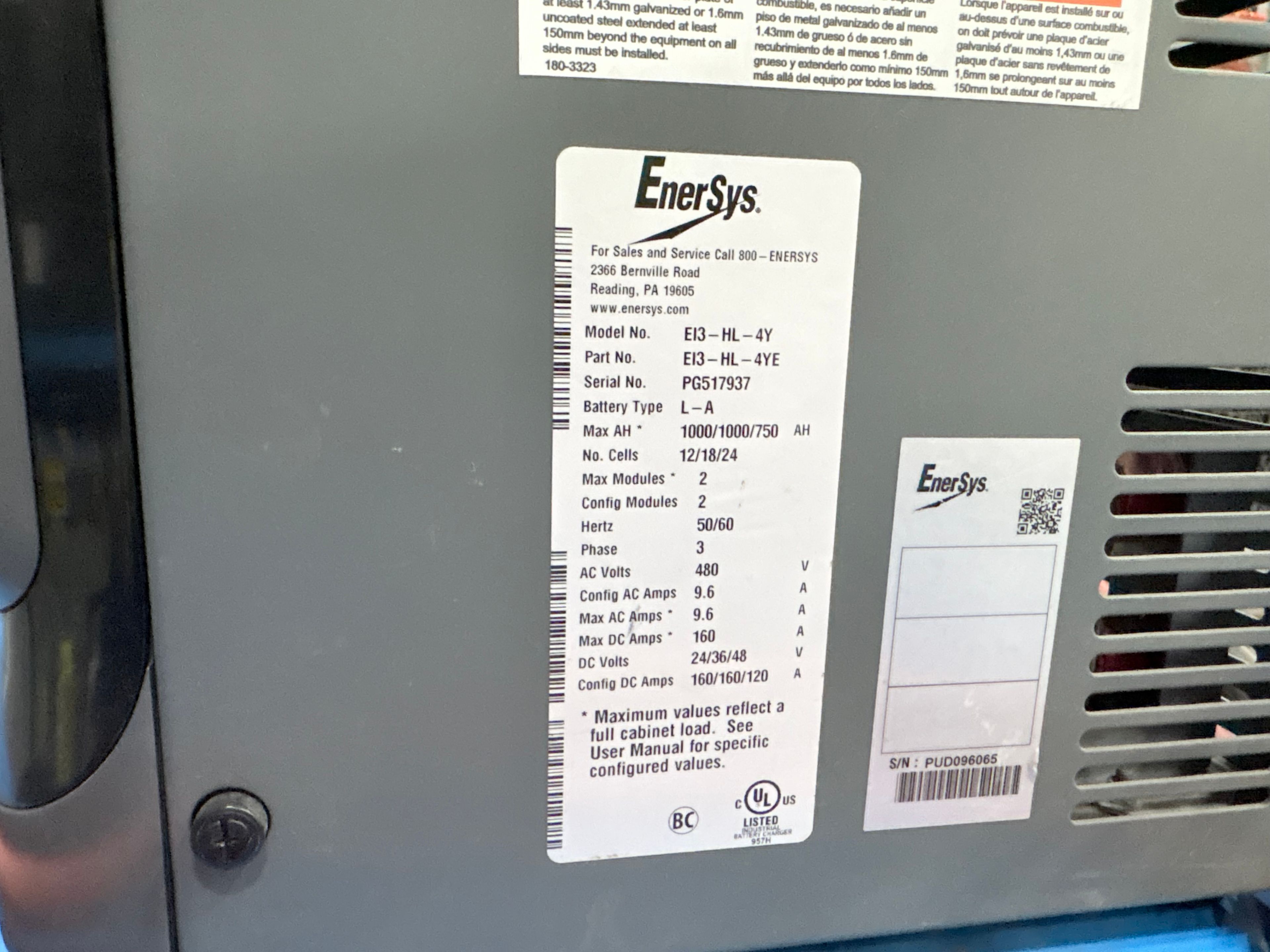 Enersys Enforcer Impaq - 24V/36V/48V Charger - Document 2
