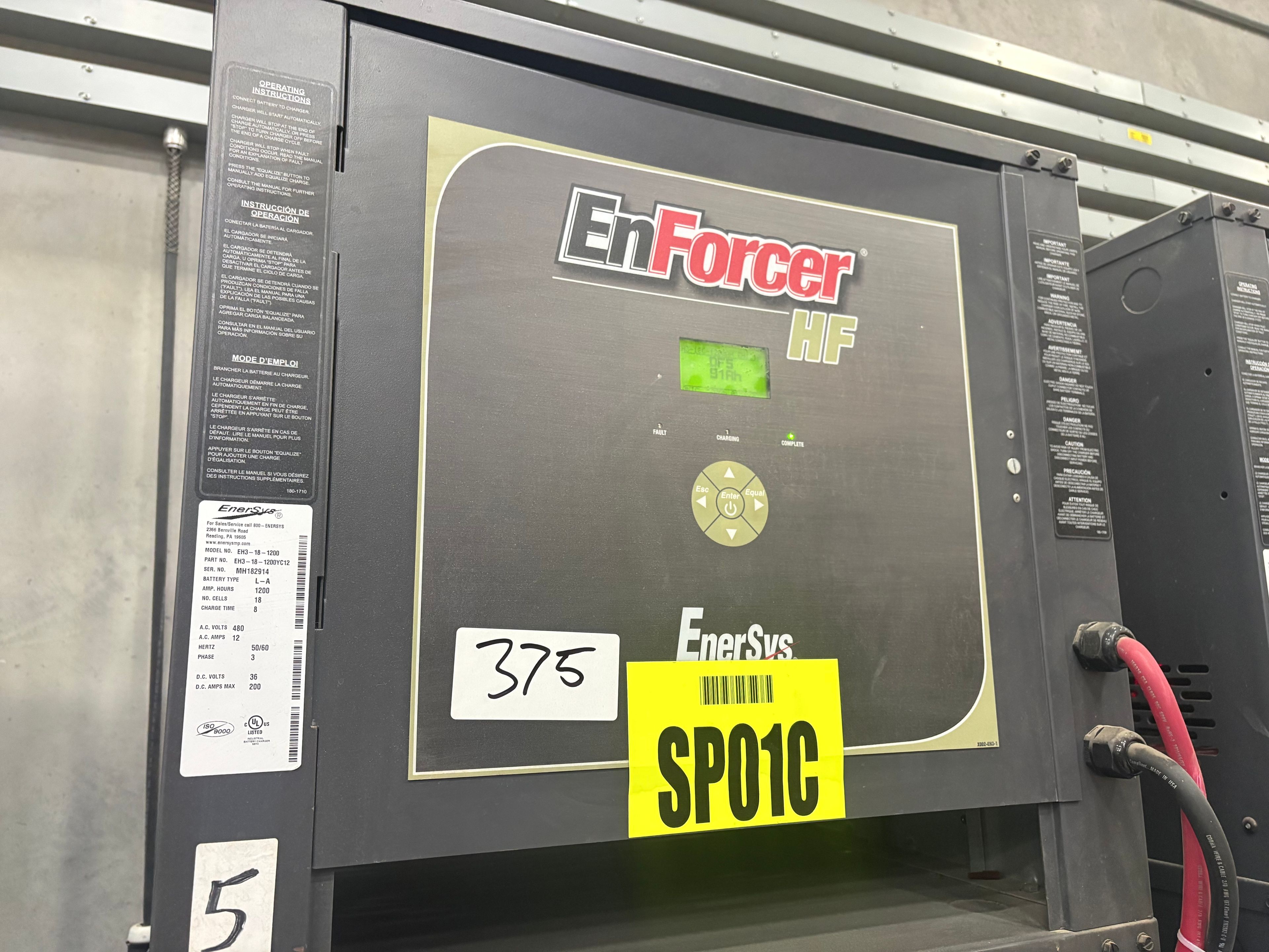 Enersys Enforcer HF- 36V Battery Charger