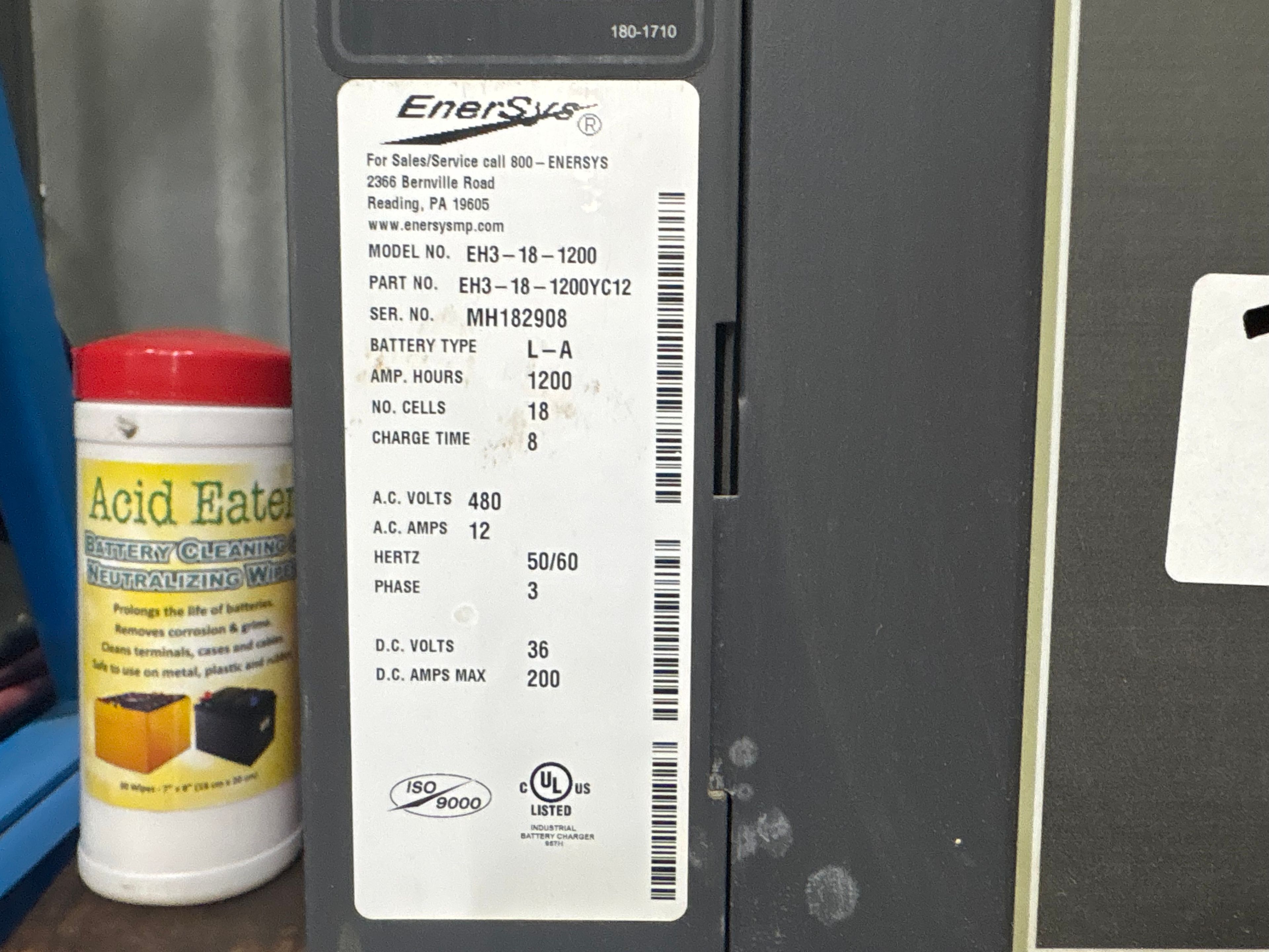 Enersys Enforcer HF- 36V Battery Charger - Document 3