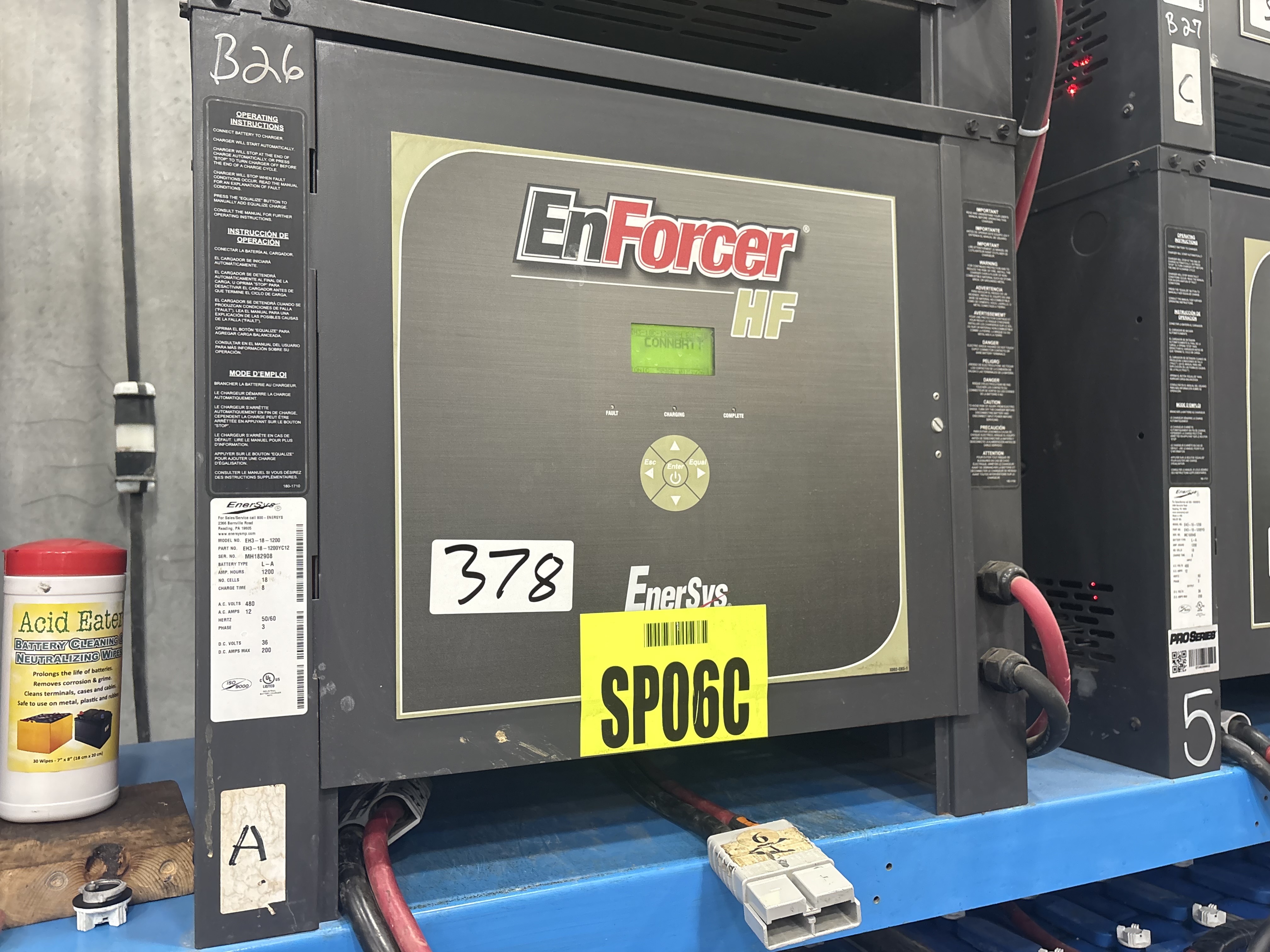Enersys Enforcer HF- 36V Battery Charger
