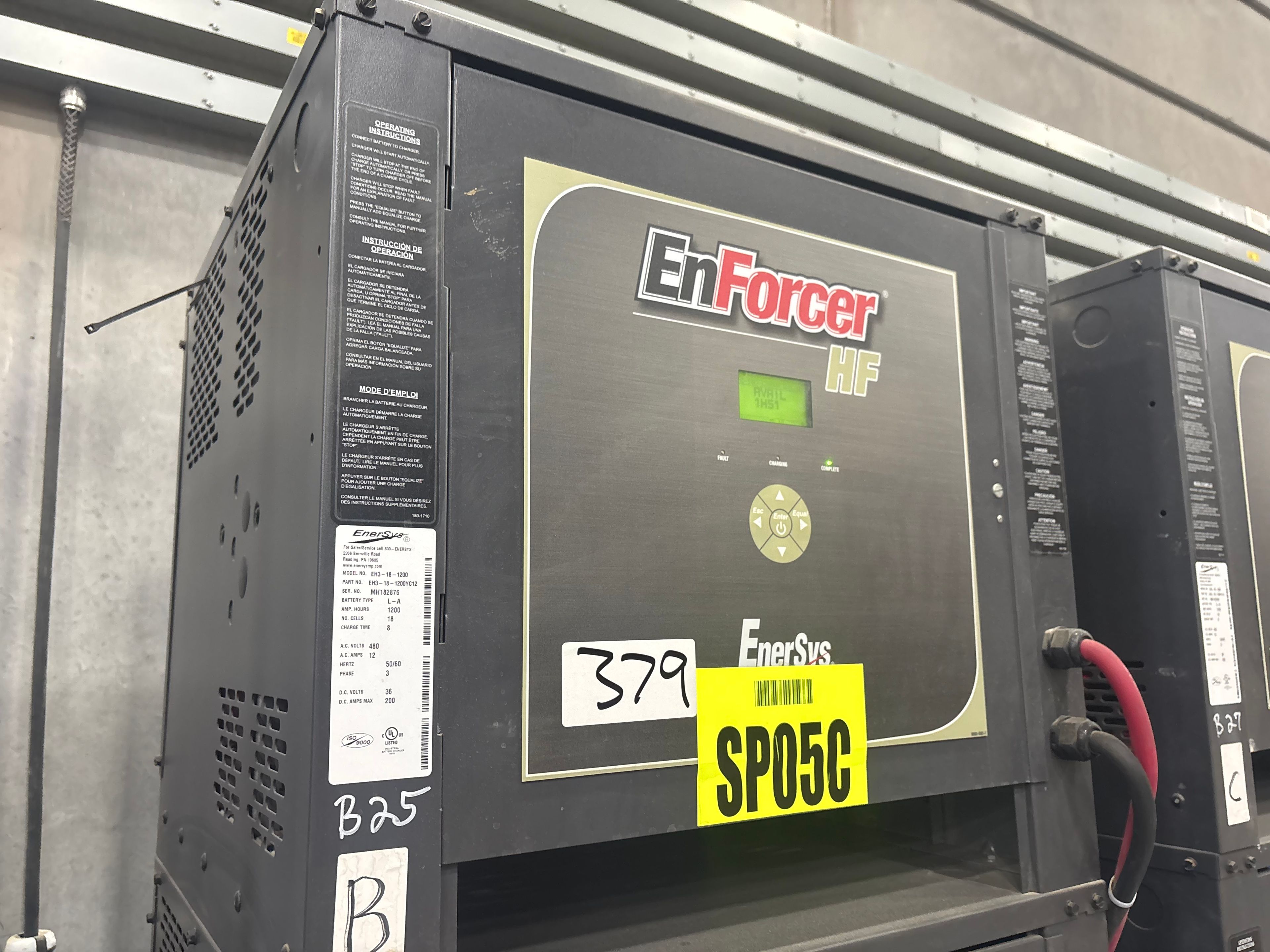 Enersys Enforcer HF- 36V Battery Charger
