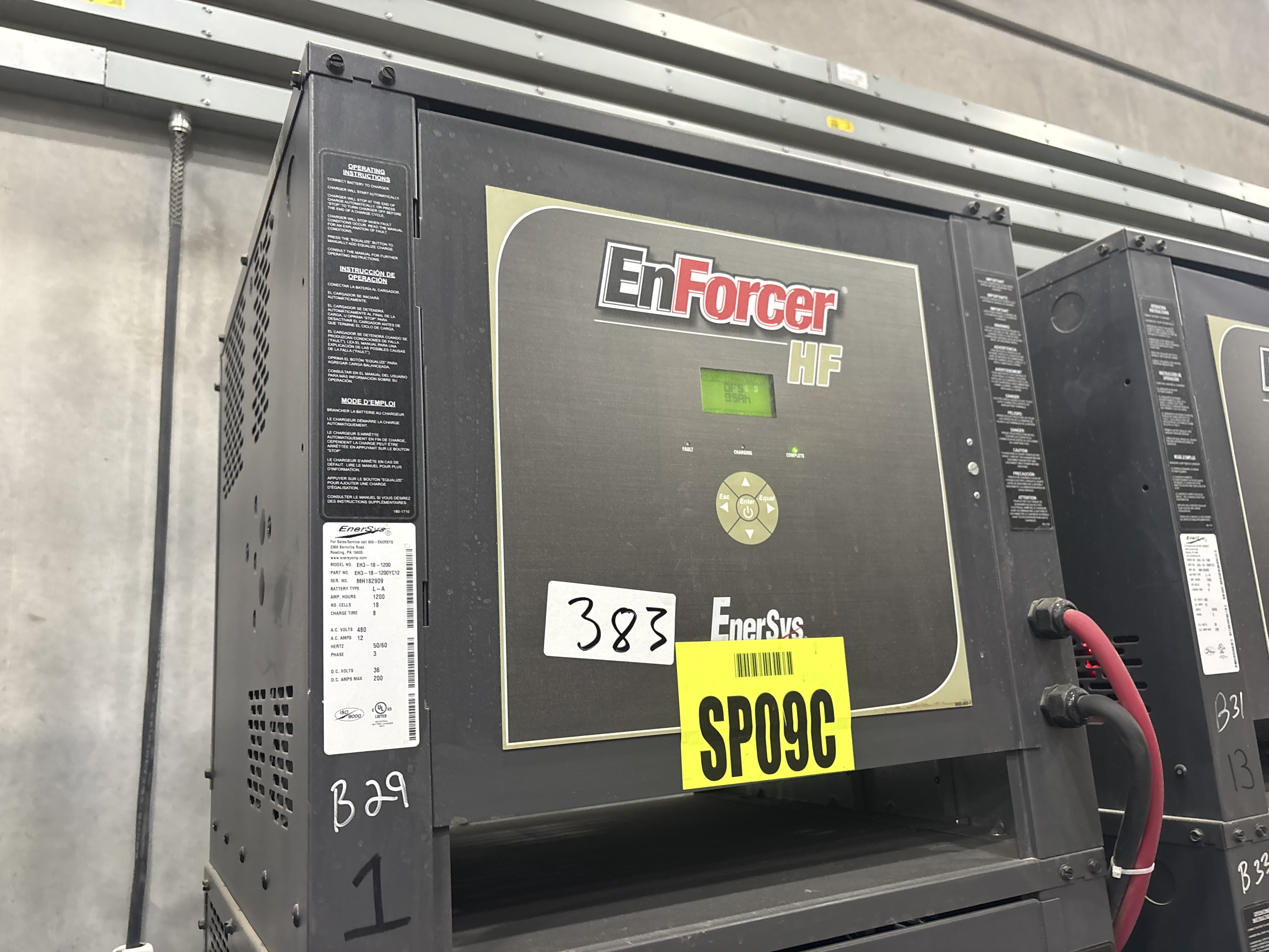 Enersys Enforcer HF- 36V Battery Charger