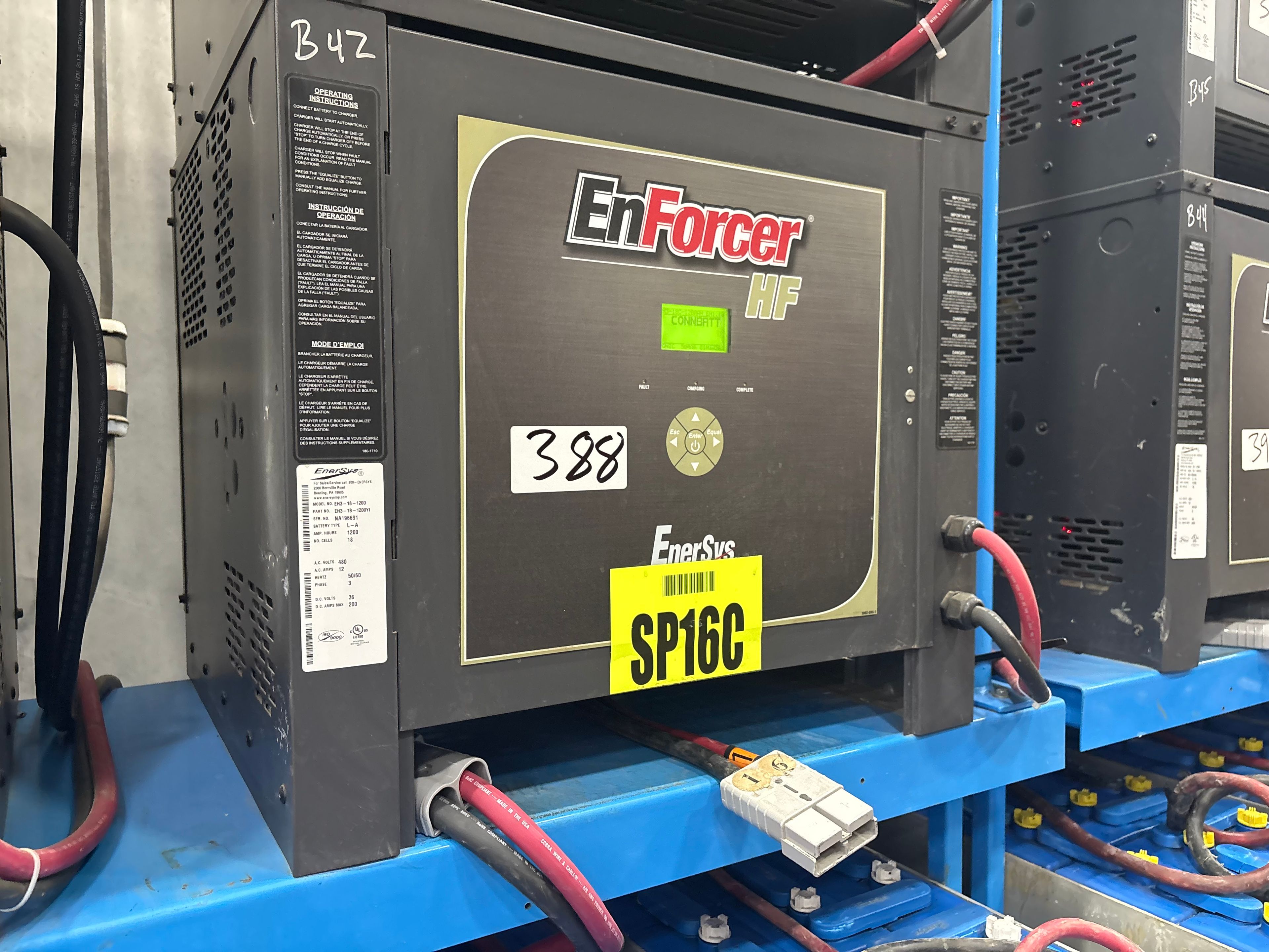 Enersys Enforcer HF- 36V Battery Charger