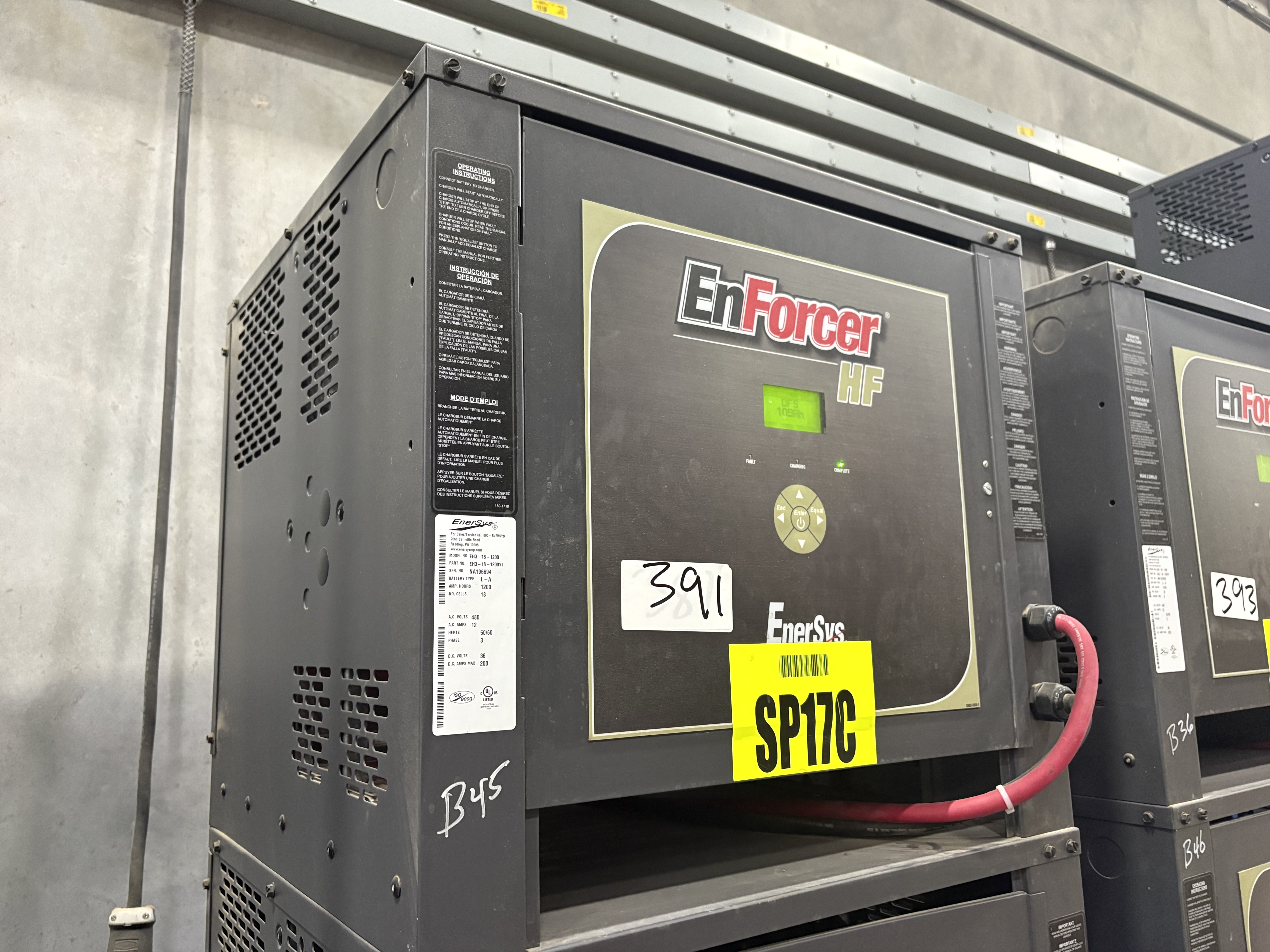 Enersys Enforcer HF- 36V Battery Charger