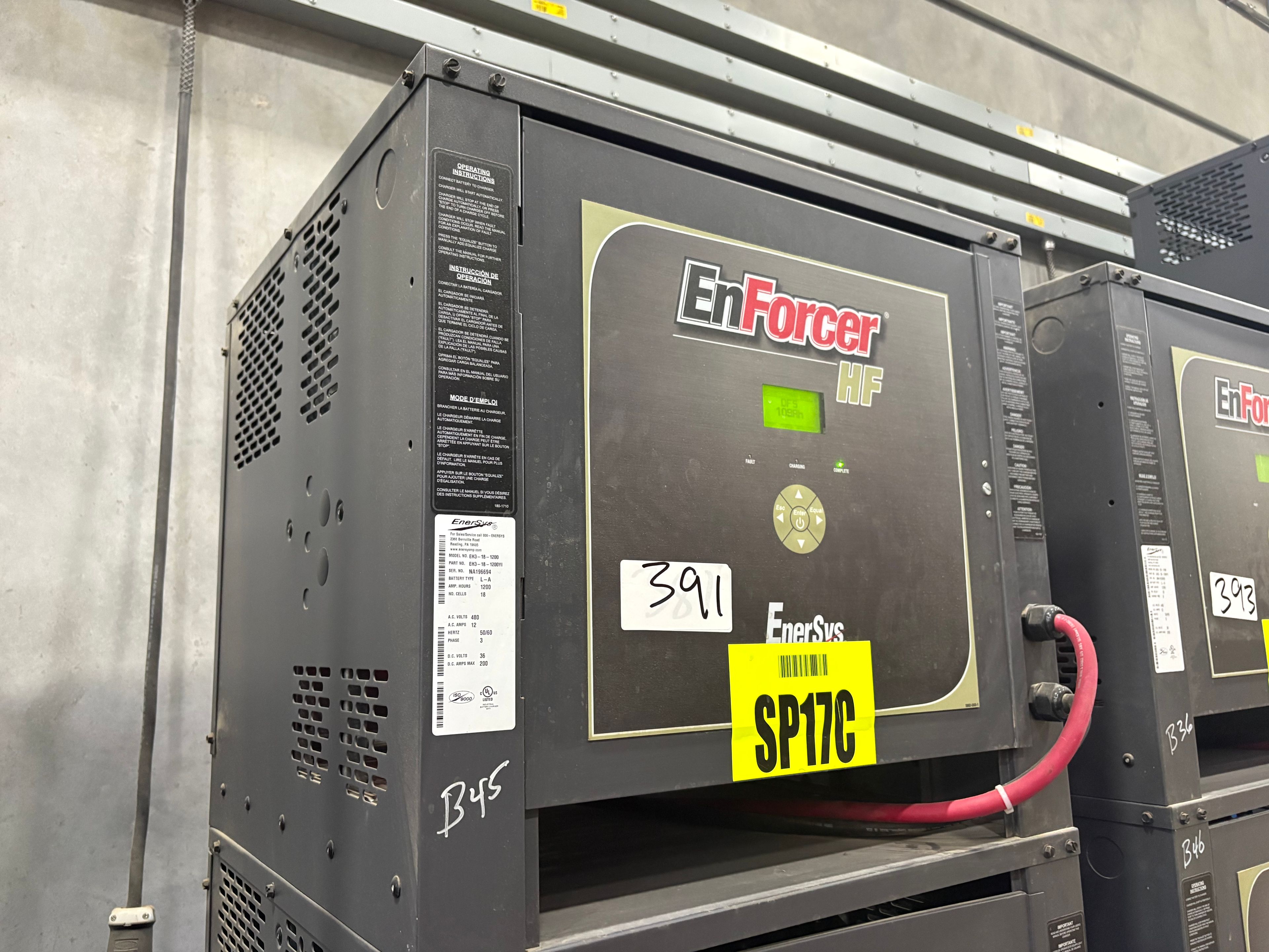 Enersys Enforcer HF- 36V Battery Charger