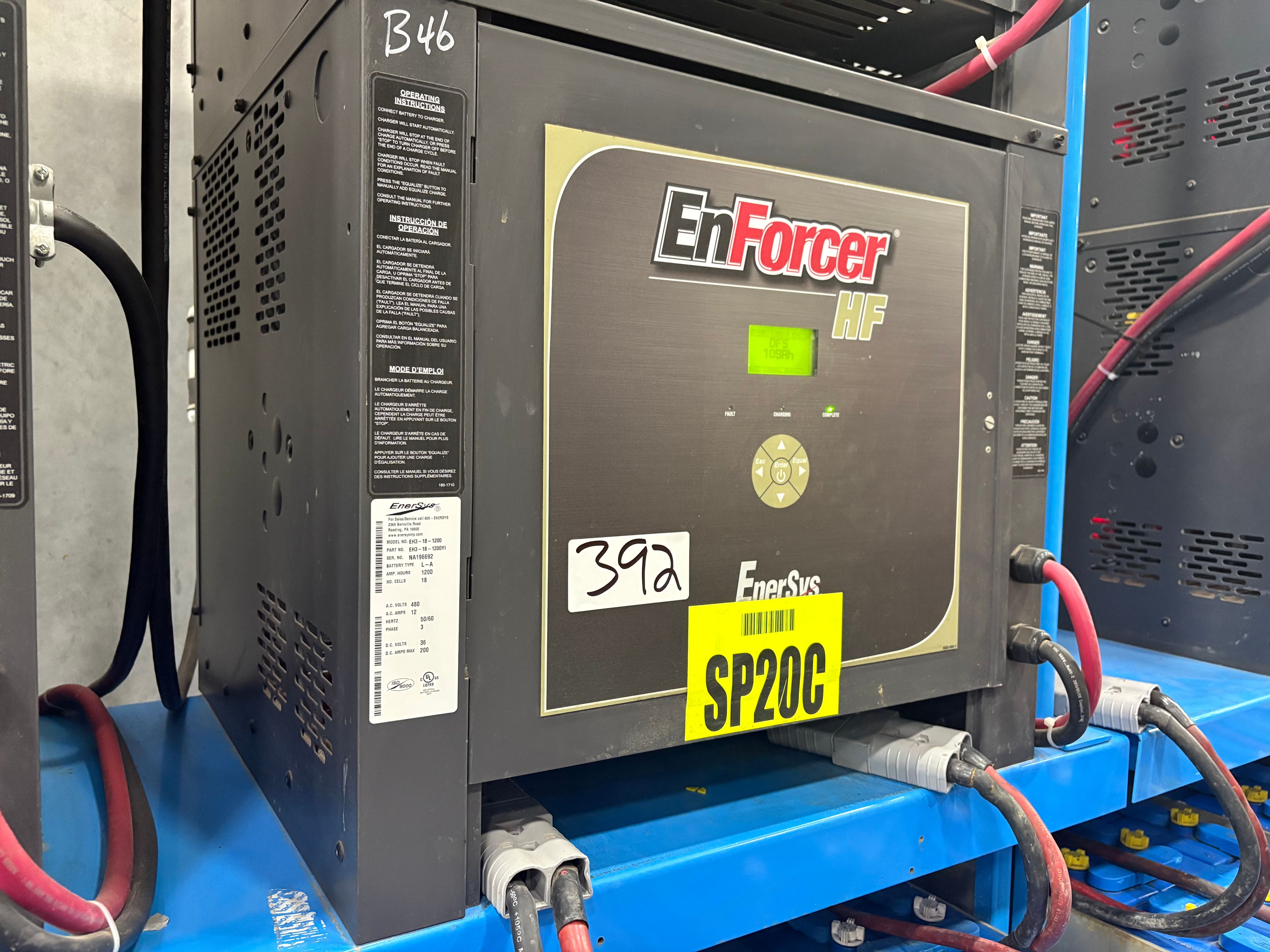 Enersys Enforcer HF- 36V Battery Charger