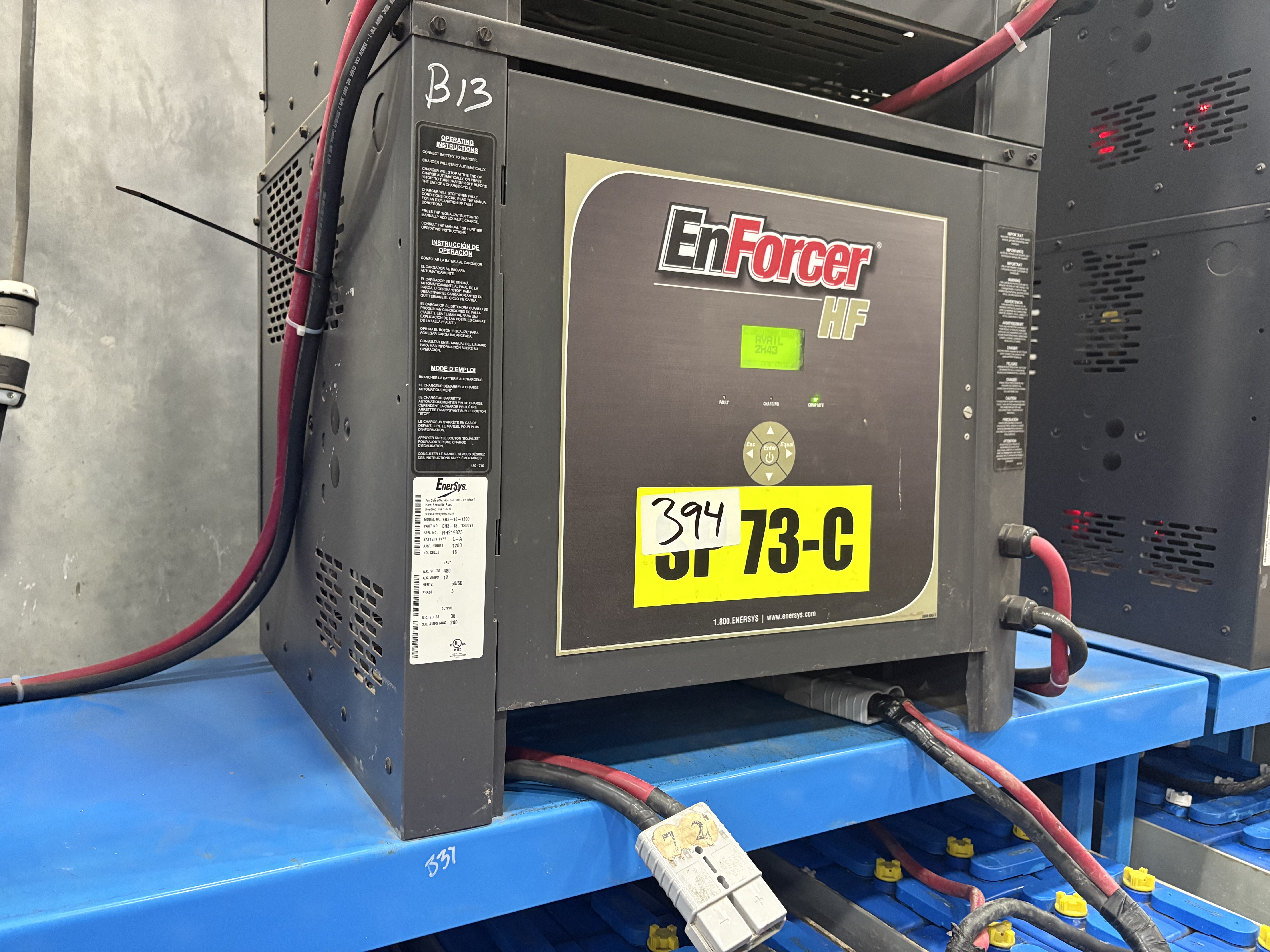 Enersys Enforcer HF- 36V Battery Charger