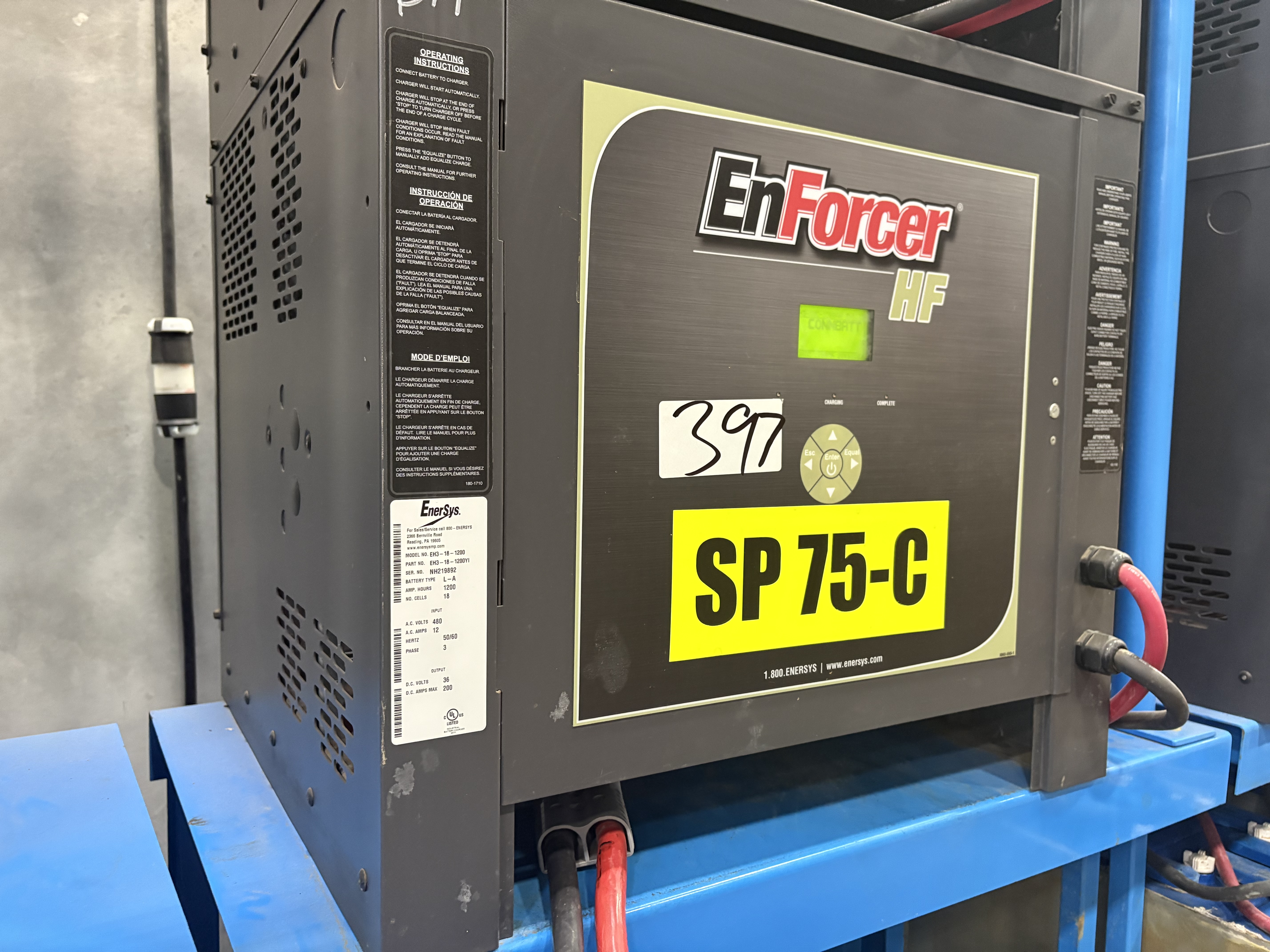 Enersys Enforcer HF- 36V Battery Charger