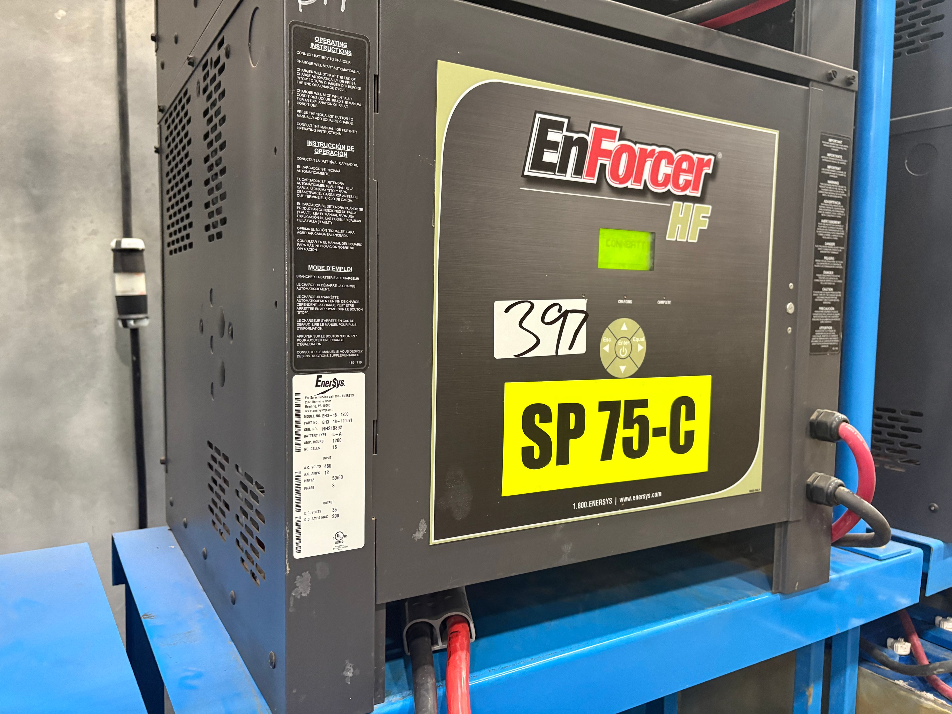 Enersys Enforcer HF- 36V Battery Charger