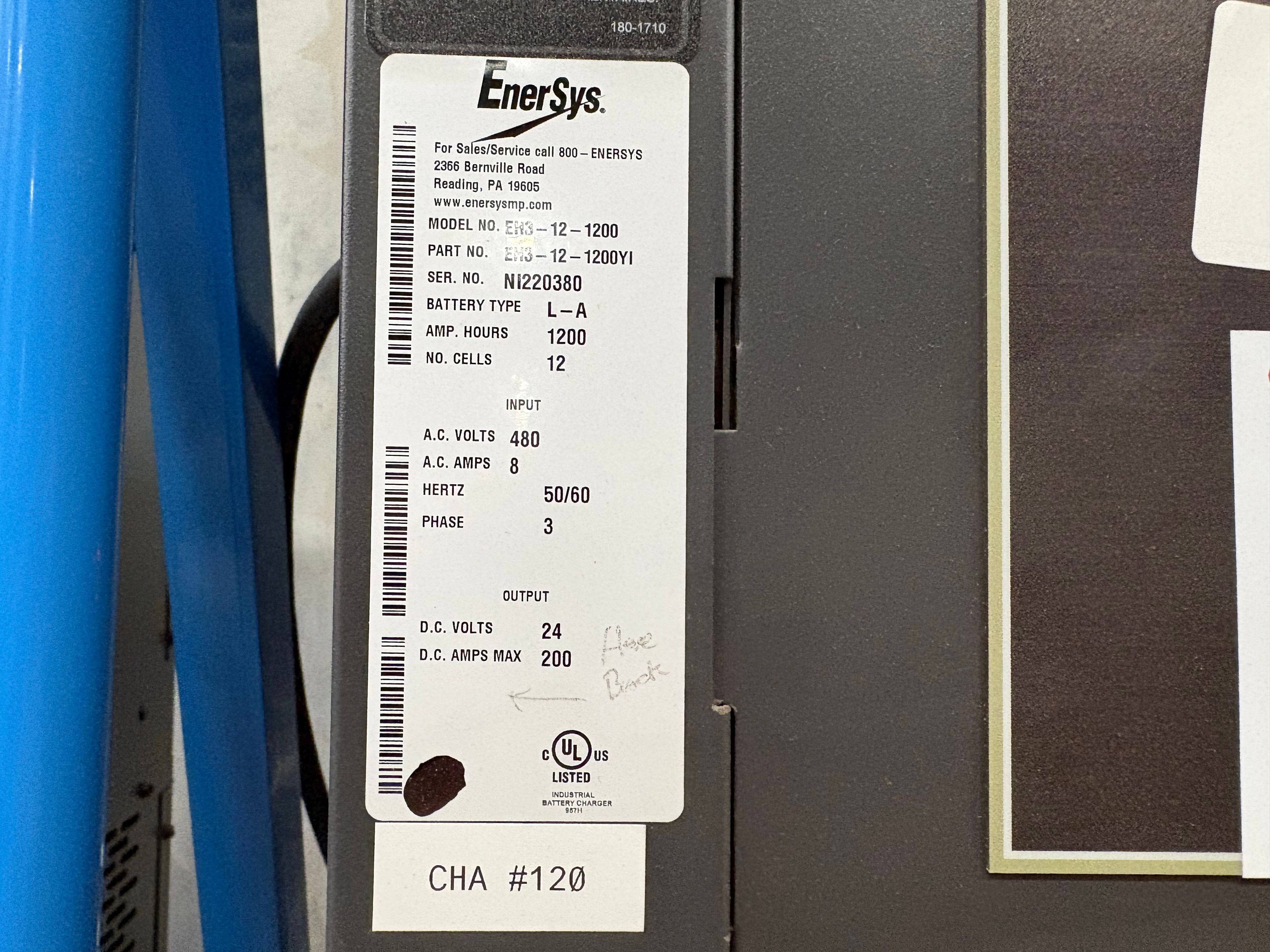 Enersys Enforcer HF- 24V Battery Charger - Document 3