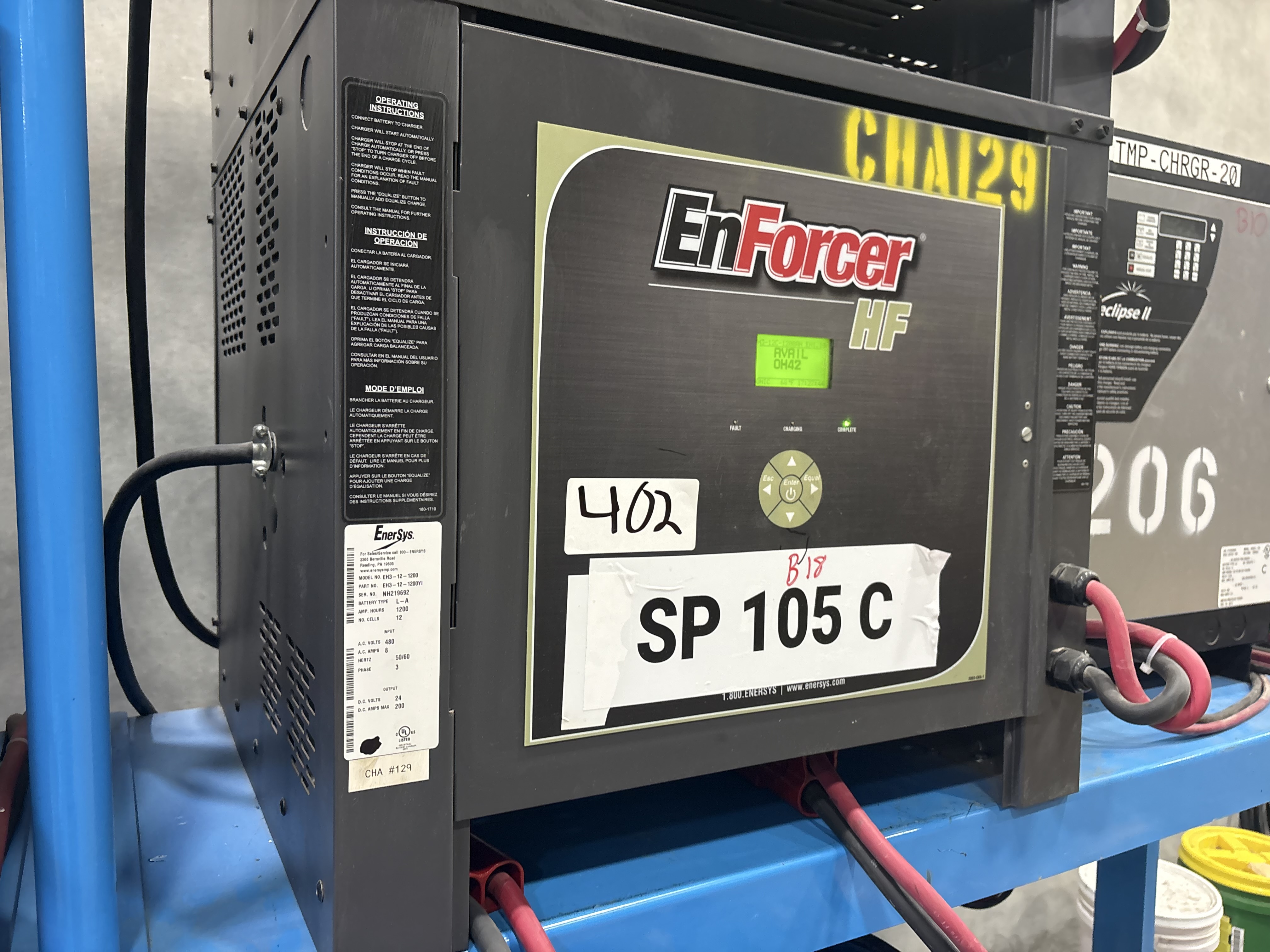 Enersys Enforcer HF- 24V Battery Charger