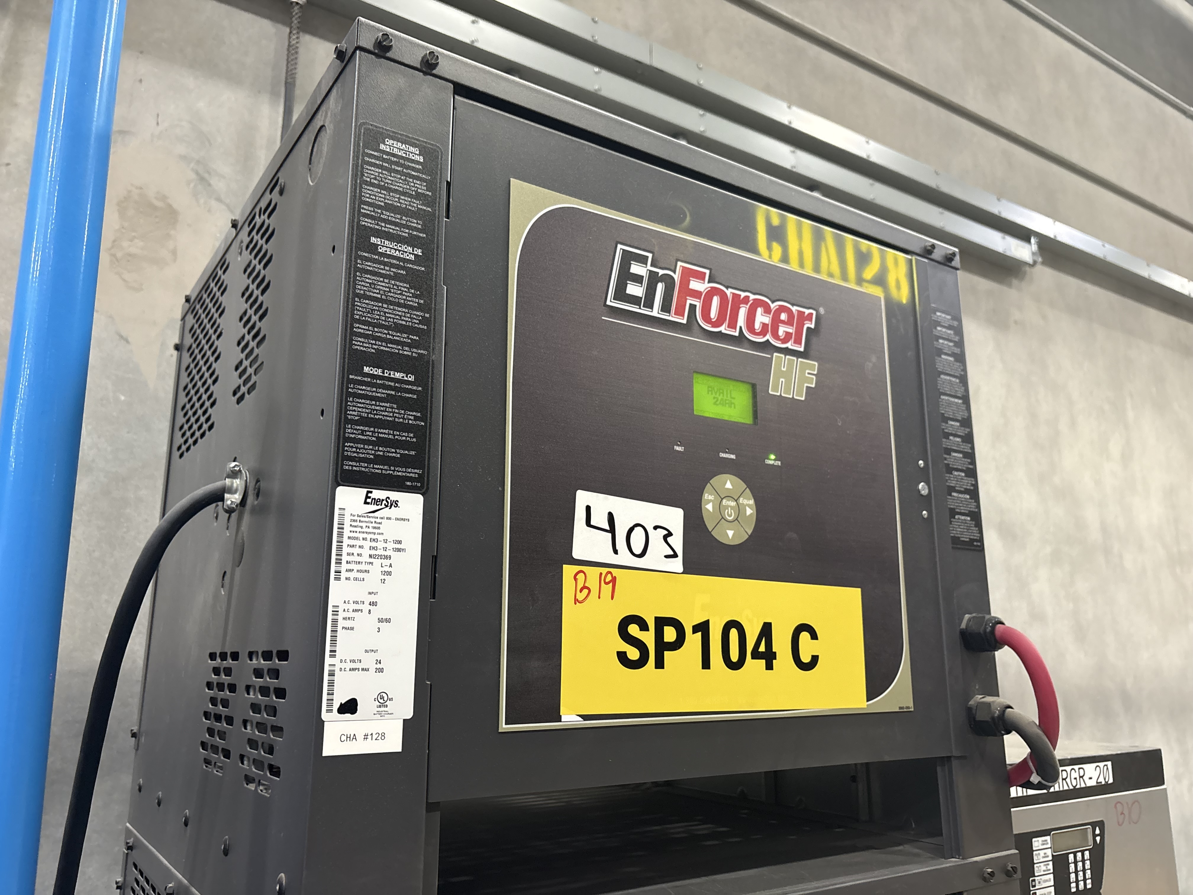 Enersys Enforcer HF- 24V Battery Charger