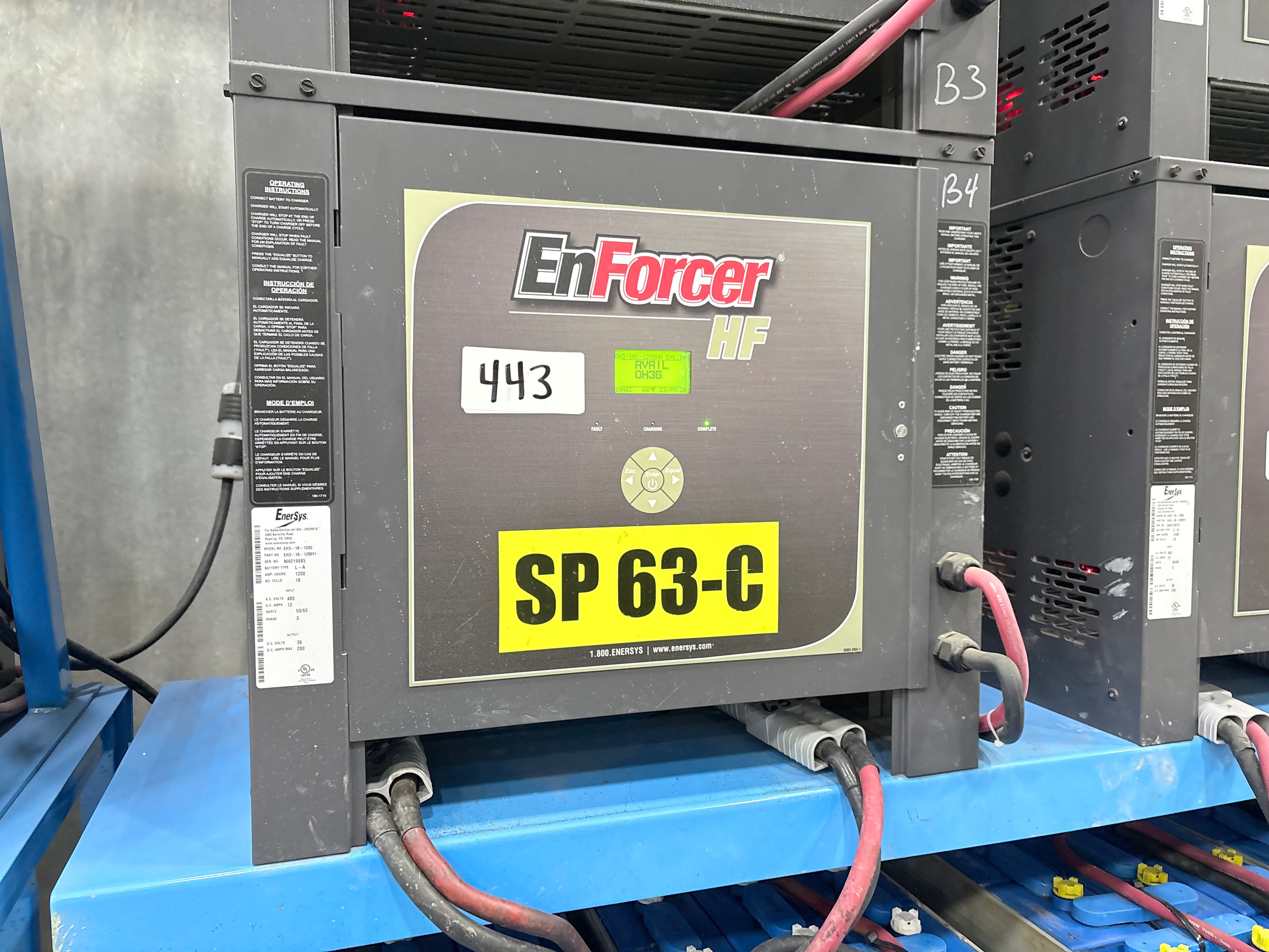 Enersys Enforcer HF- 36V Battery Charger