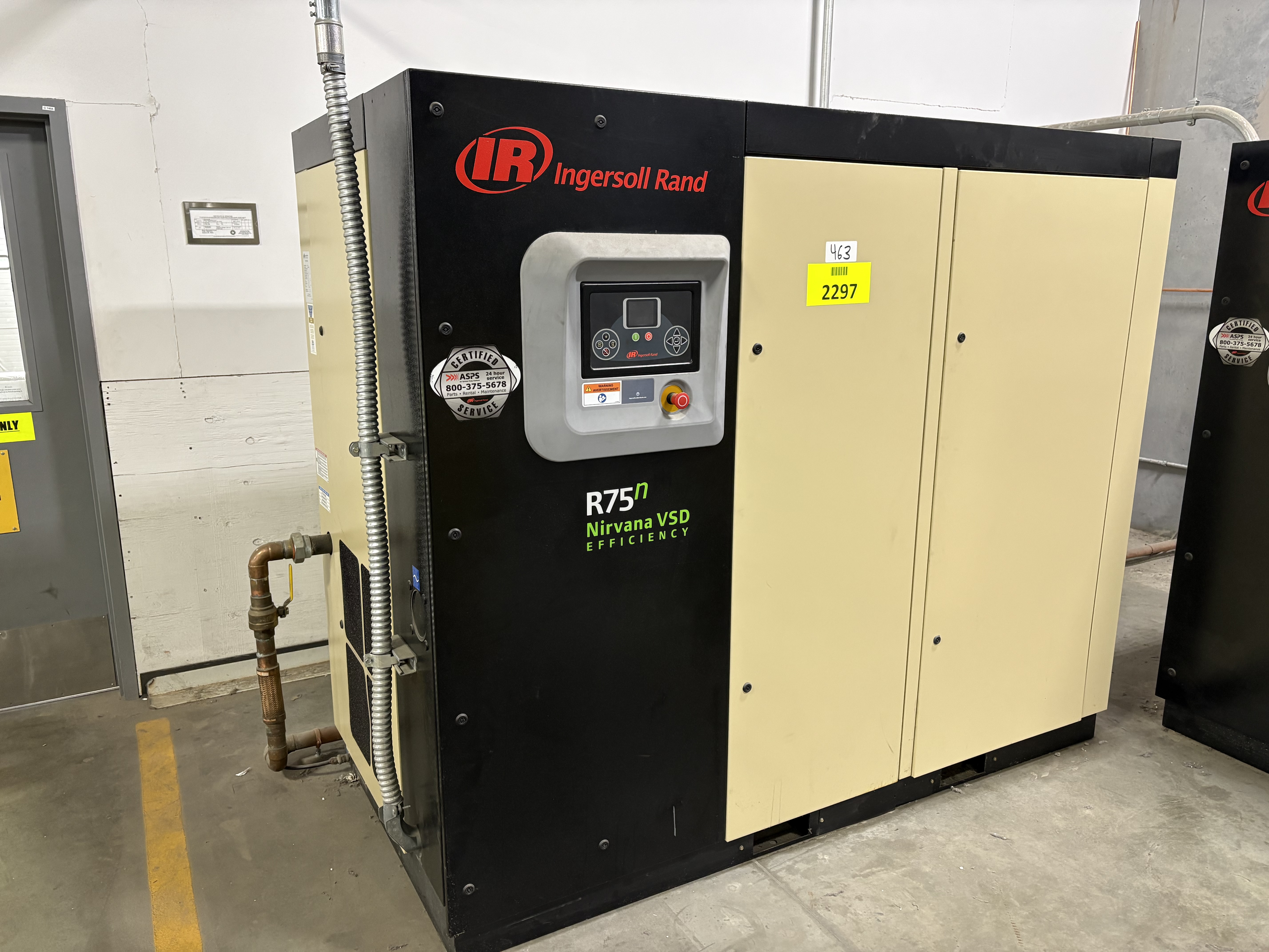 Ingressoll Brand Air Compressor - Model R75N-A