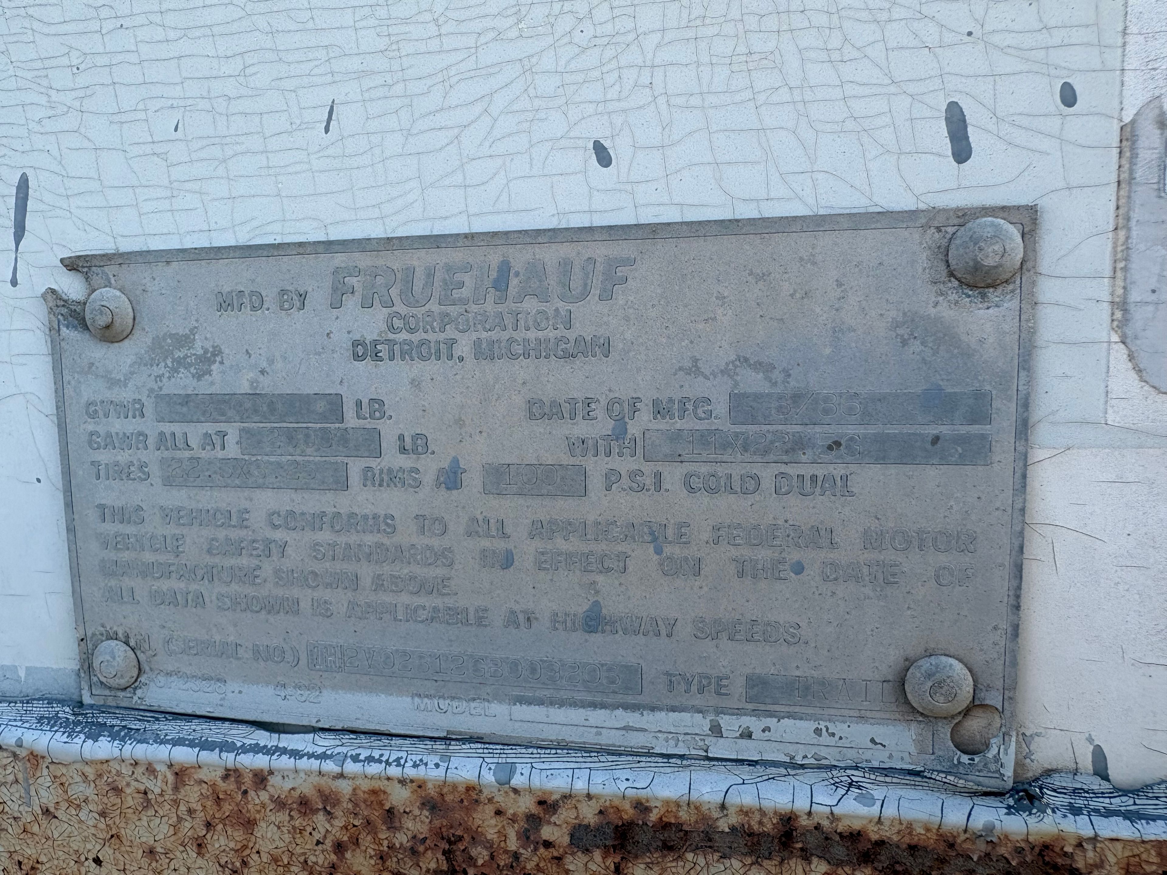 Fruehauf Box Trailer - 28' Standard Box Trailer - Document 5