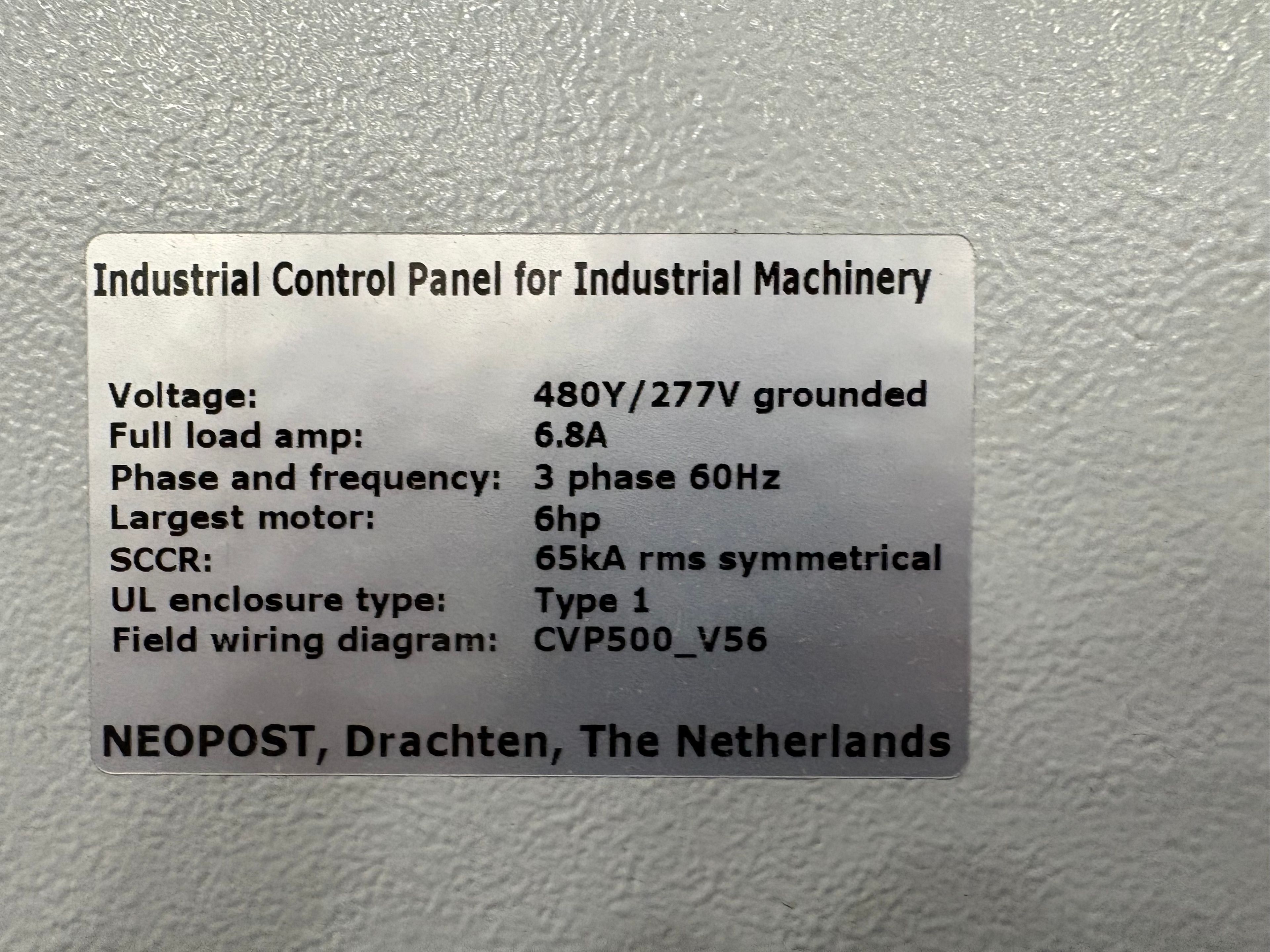 Neopost Automated Packaging System -  CVP-500 - Document 12