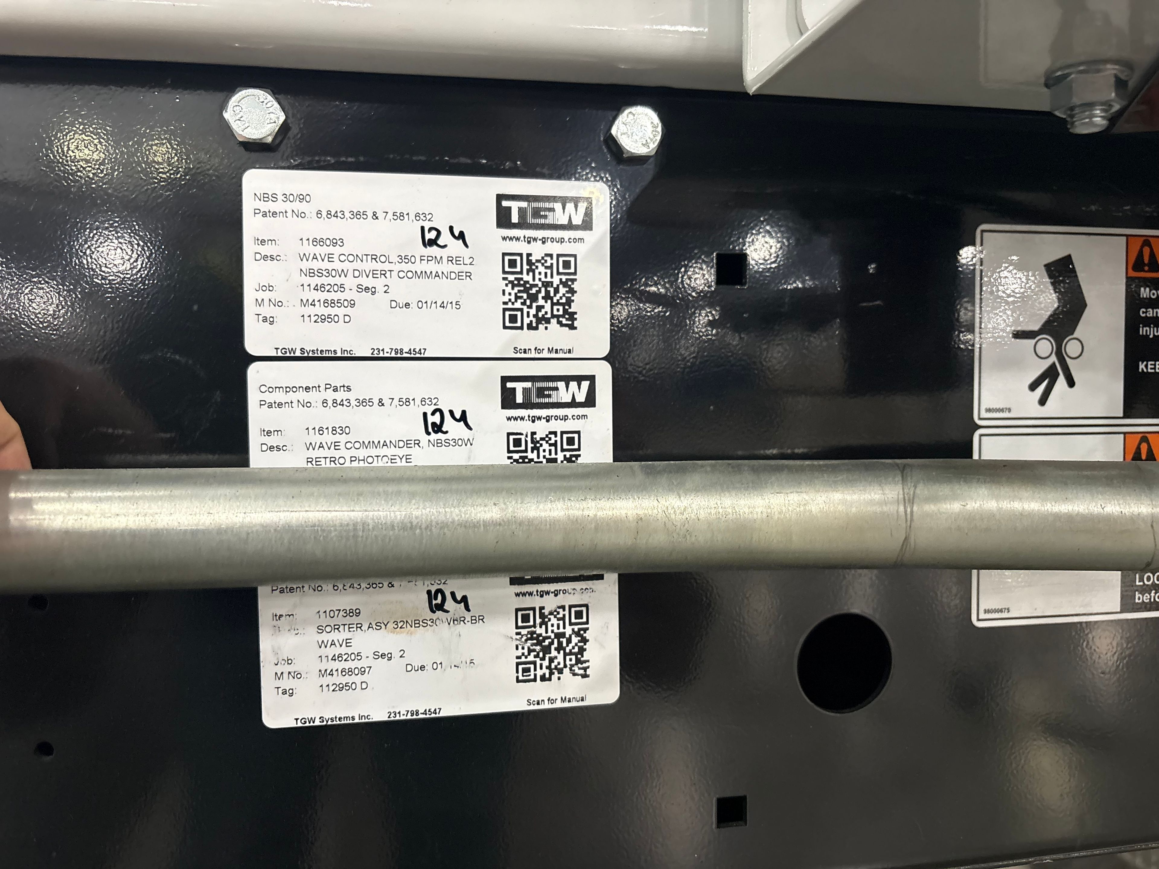 TGW Narrow Belt Sorter - NBS 30/90 - 147' 8" x 30" x 22" - 4 Send-offs - Document 10