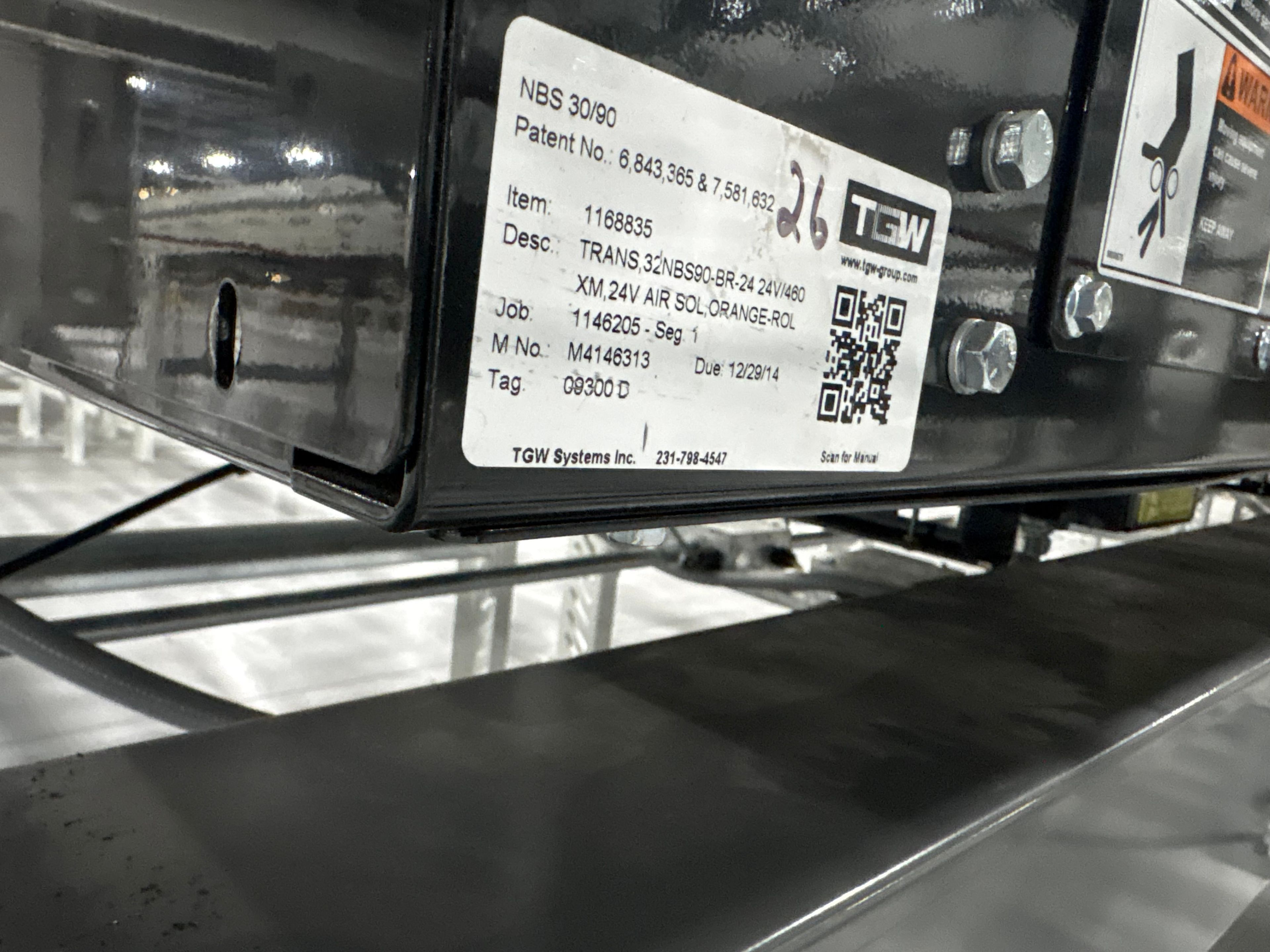 TGW Narrow Belt Sorter - NBS 30/90 - 100' 4" x 30" x 22" - 15 Double Sided Send-offs - Document 5