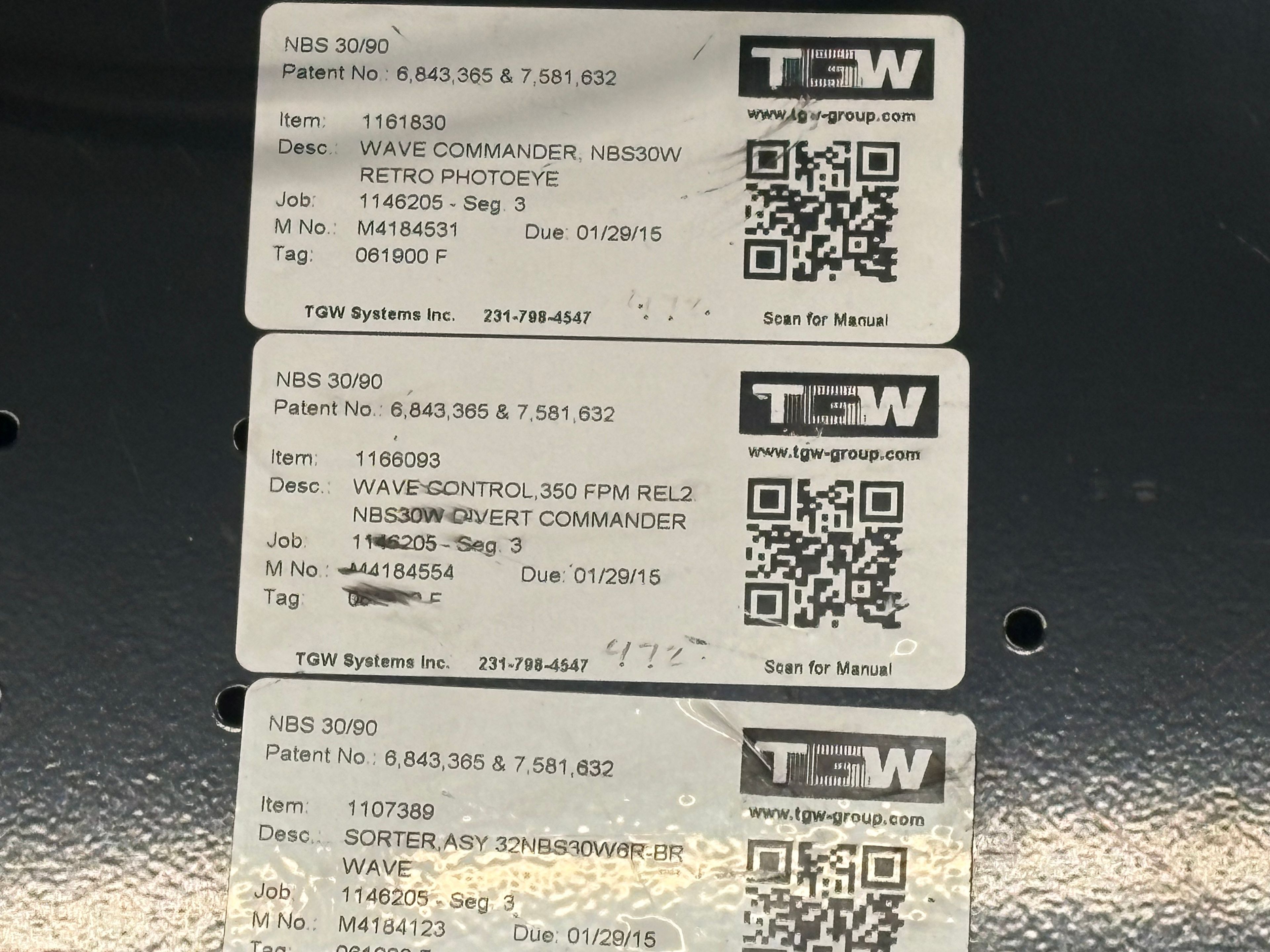 TGW Narrow Belt Sorter - NBS 30/90 - 149' 4" x 30" x 22" - 3 Send-Offs - Document 6