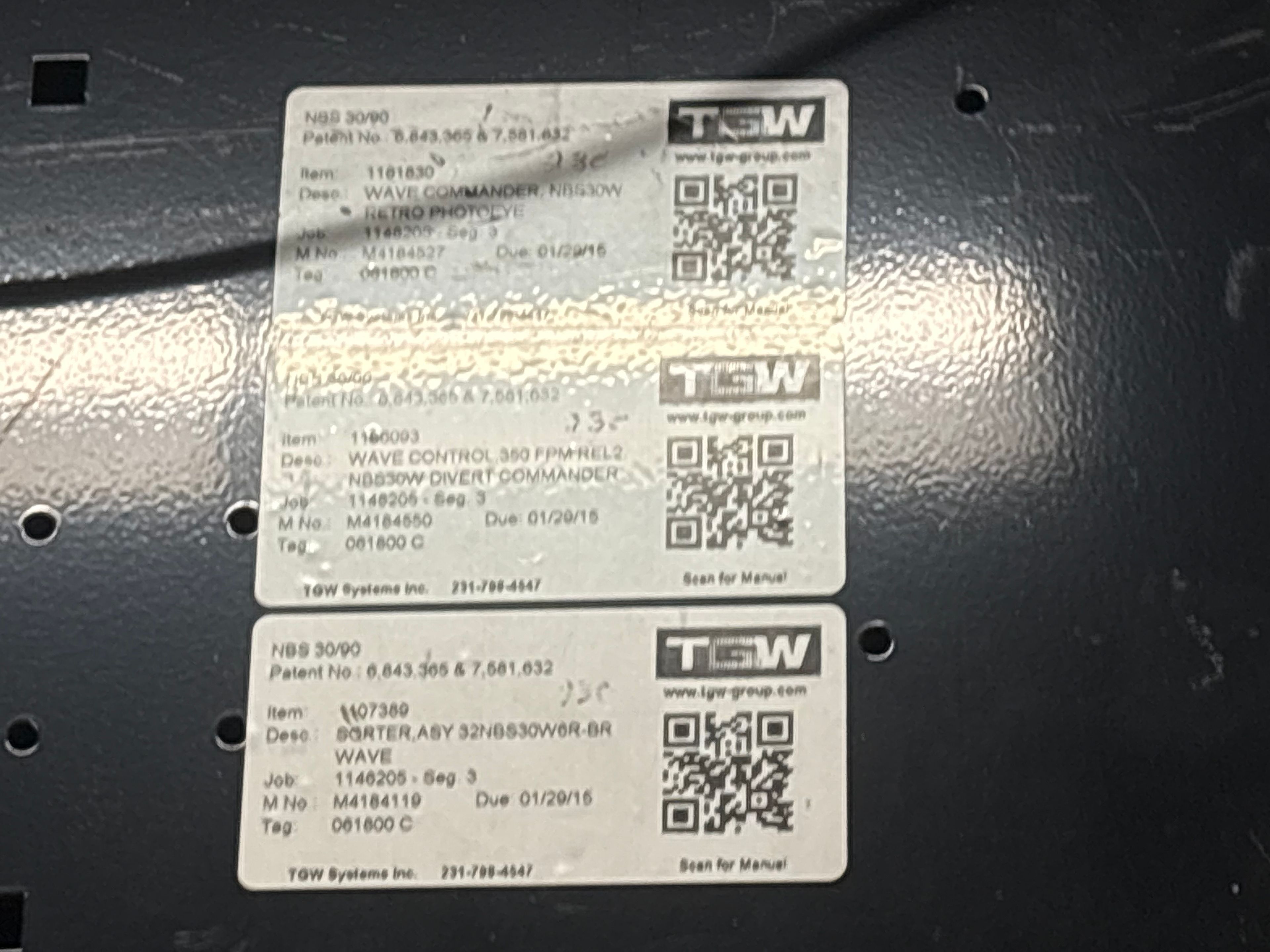 TGW Narrow Belt Sorter - NBS 30/90 - 158' 7" x 30" x 22" - 3 Send-Offs - Document 12