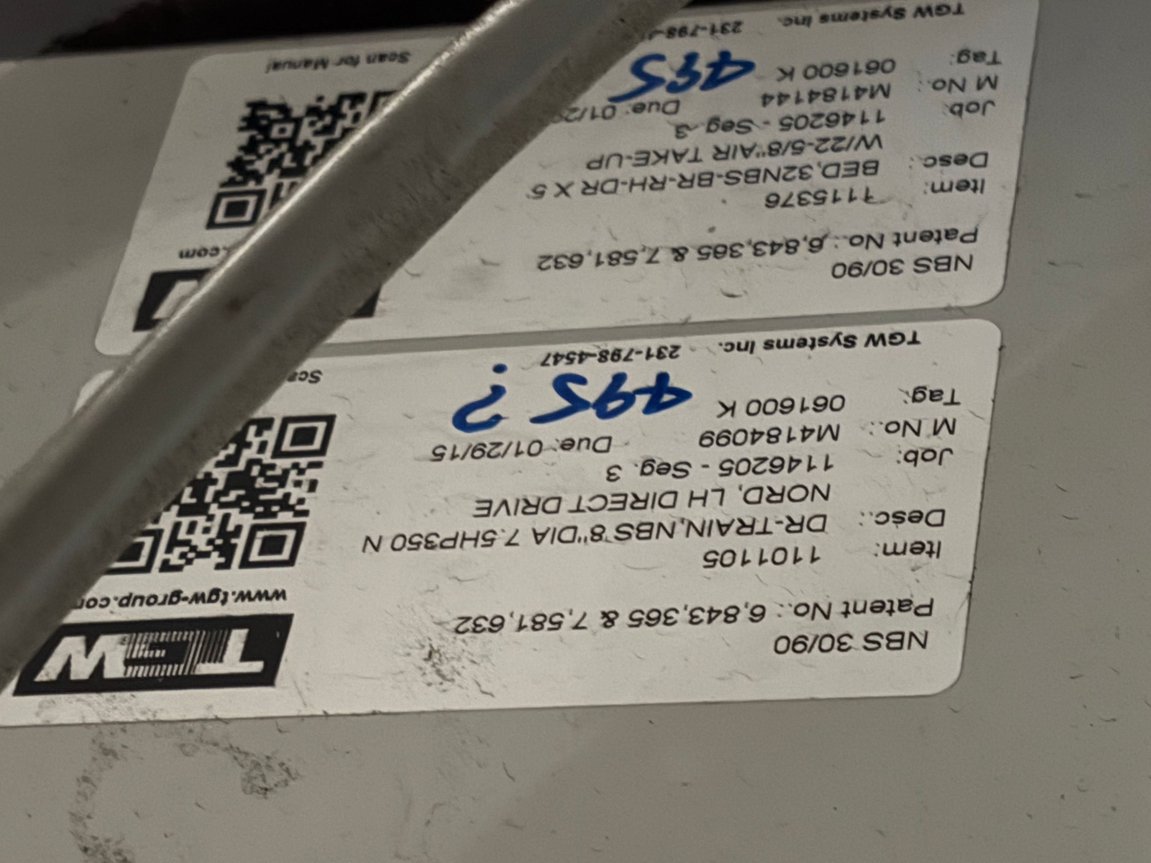 TGW Narrow Belt Sorter - NBS 30/90 - 57' 7" x 30" x 22" - 5 Send-Offs - Document 5