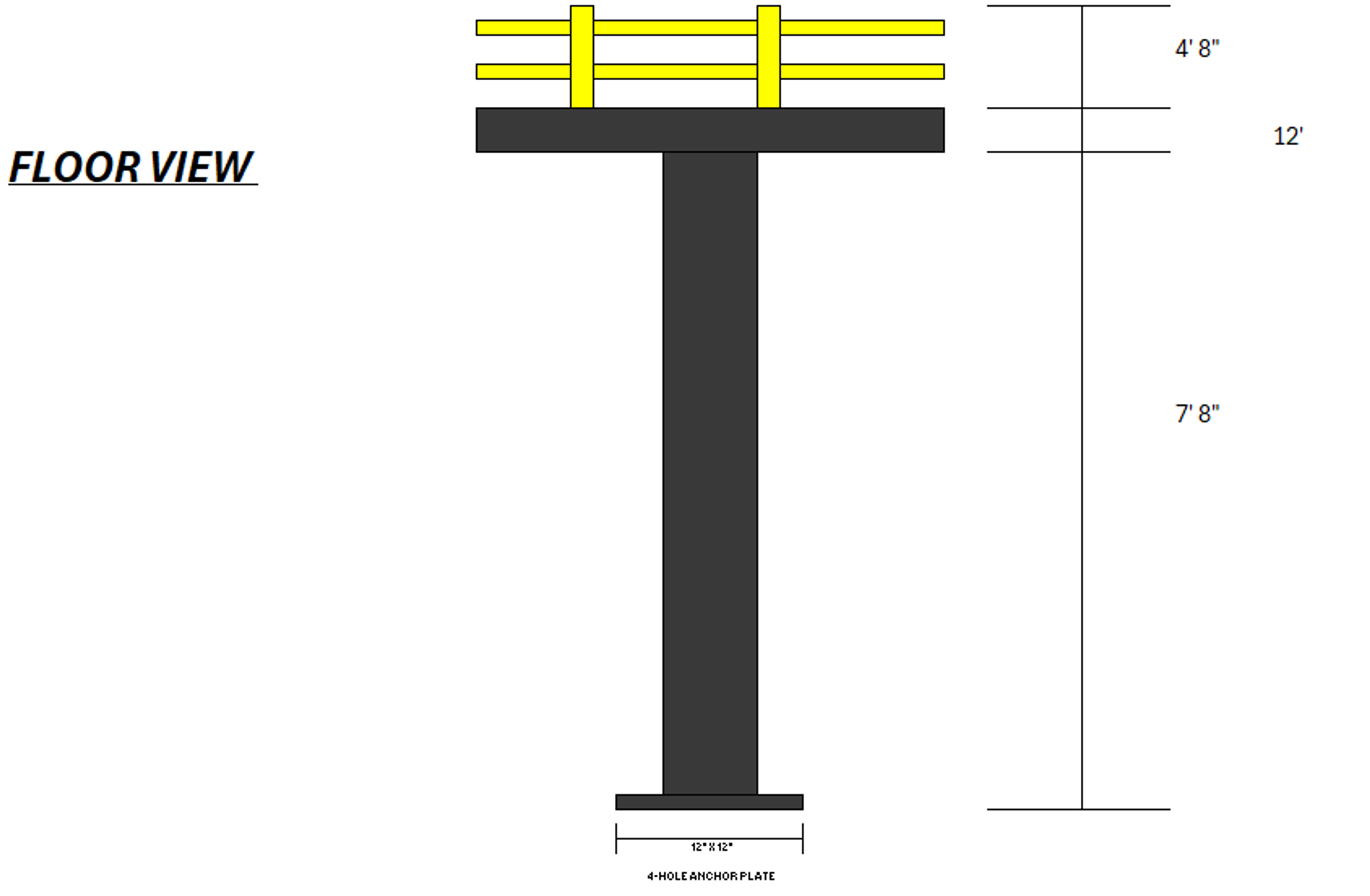 Mezzanine - 233' x 23.5' - (3) Staircase - 7' 8" Clearance - Document 4