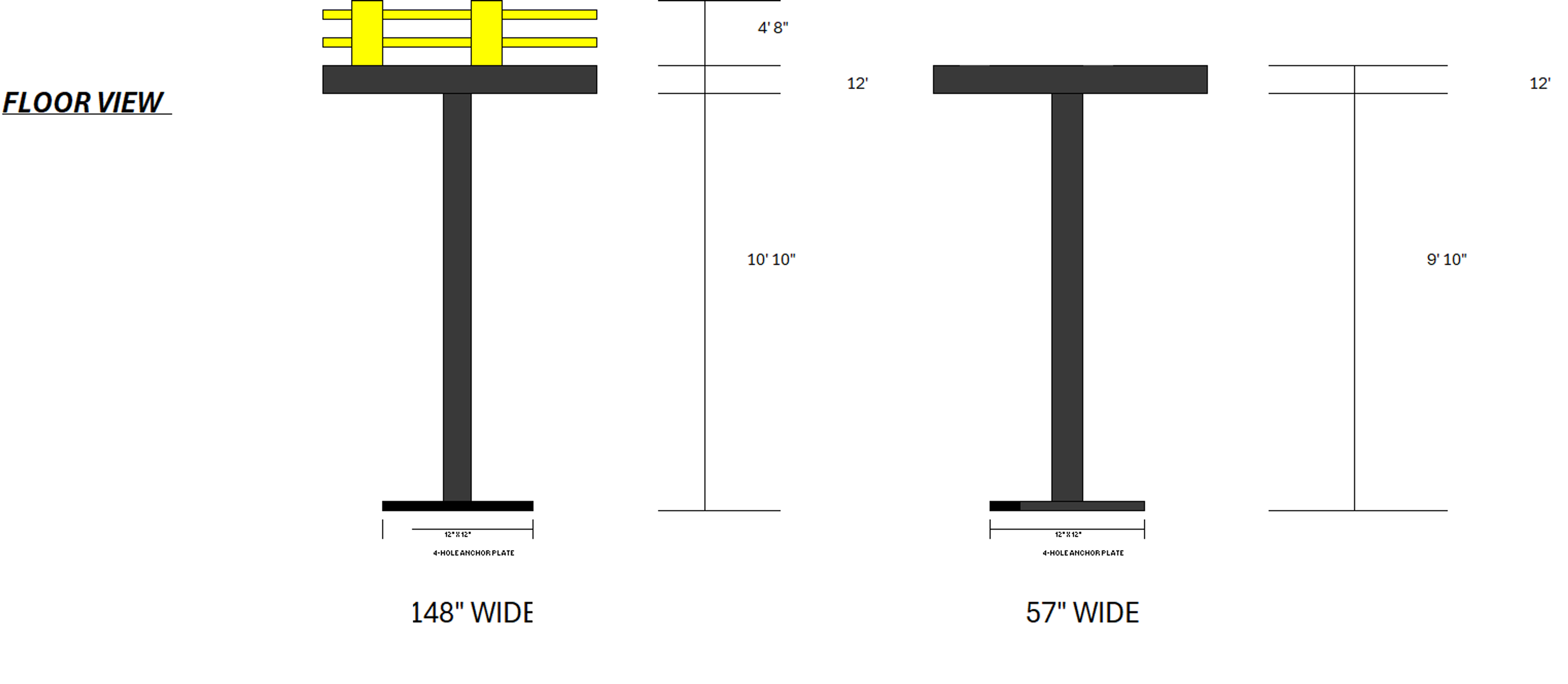 Mezzanine - 242' x 17' - (1) Staircase - 10' 10" / 9' 10" Clear - Document 4
