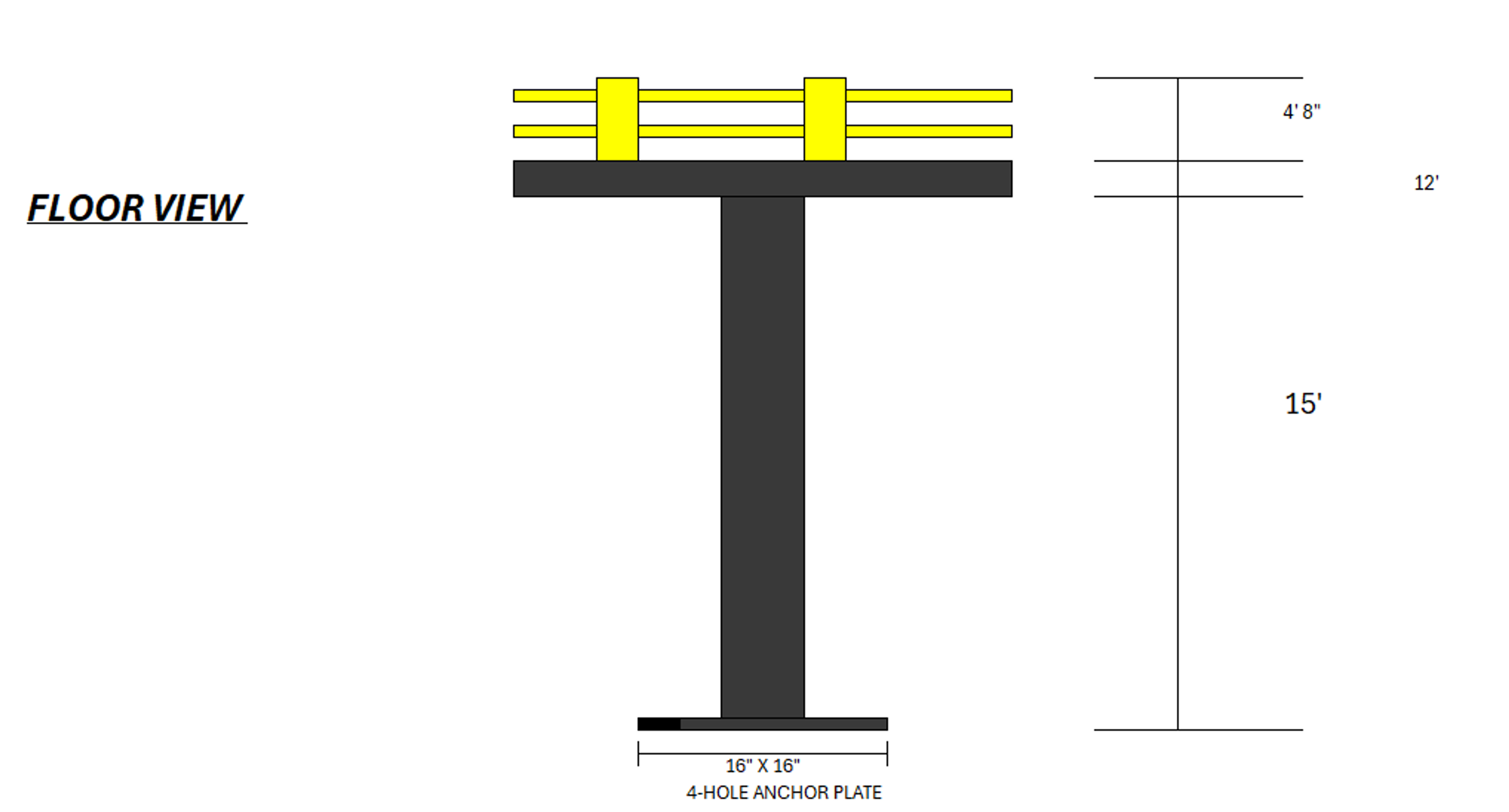 Mezzanine - 46' x 11.5' - (1) Staircase - 15' Clearance - Document 4