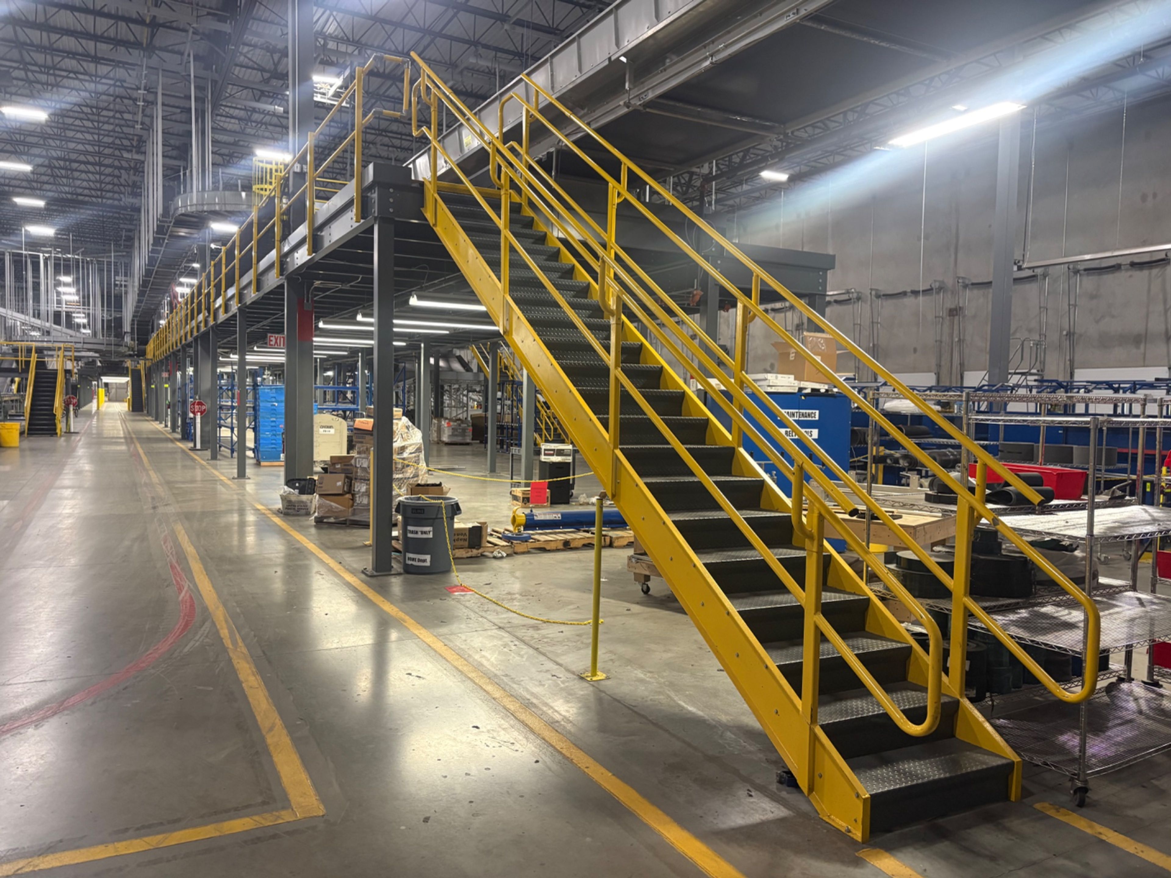 Mezzanine - 194' 8" x 12' - (2) Staircases - 10' 10" Clearance - Document 1
