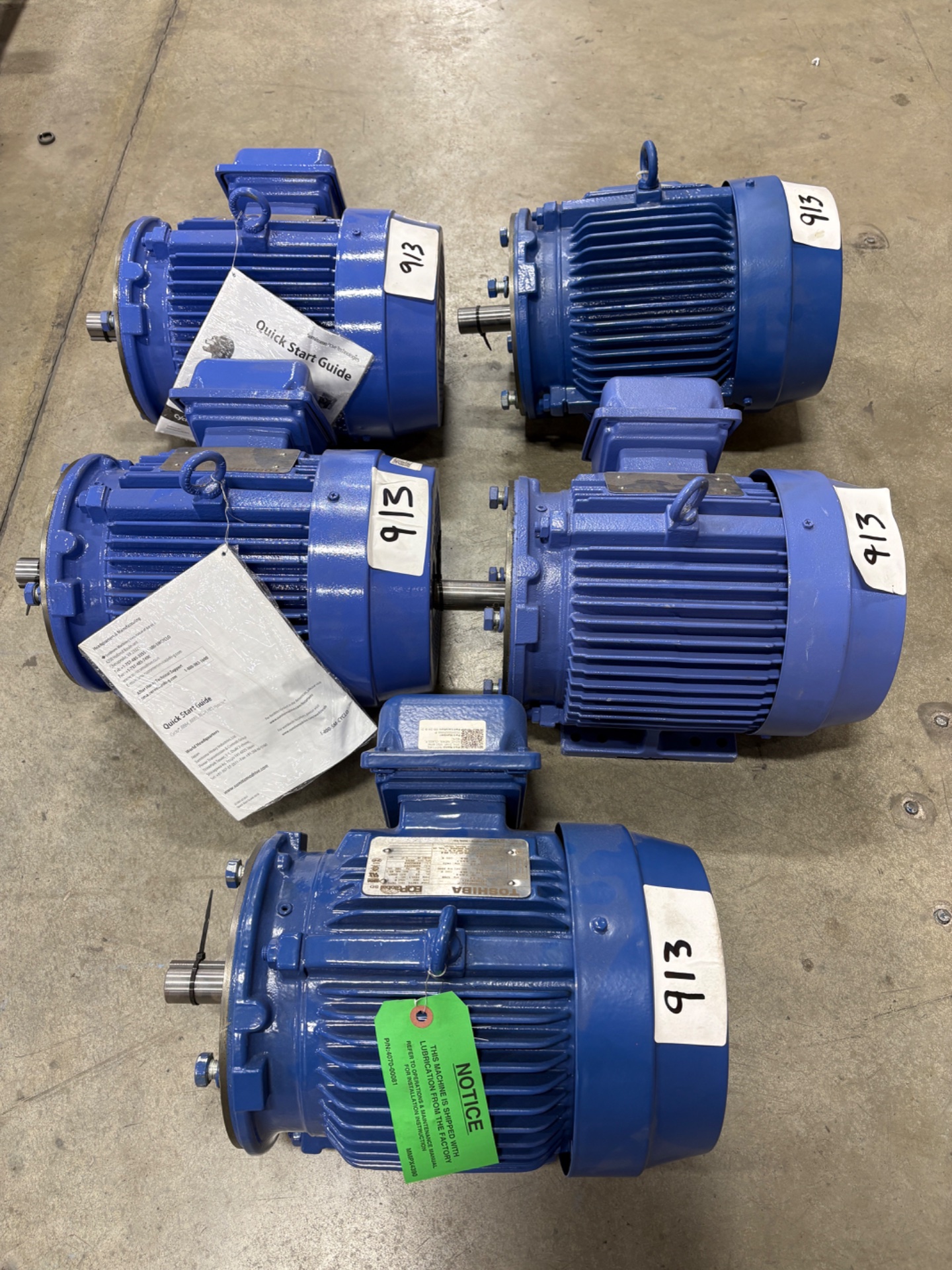 2014 Toshiba 0034SDSR42A-P 3 HP Severe-Duty Motor
