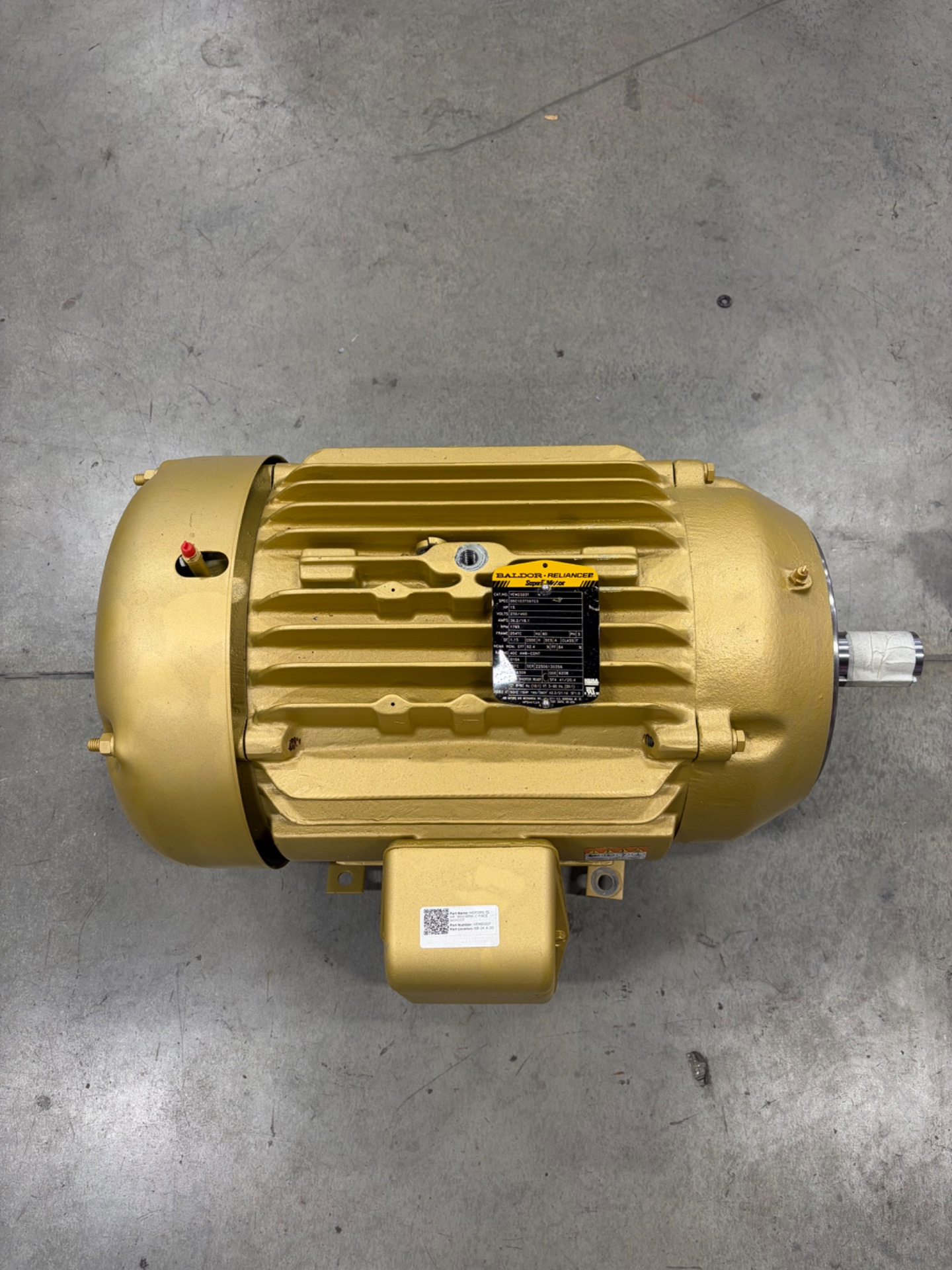 Baldor Reliance VM2333T 15 HP Super-E Motor