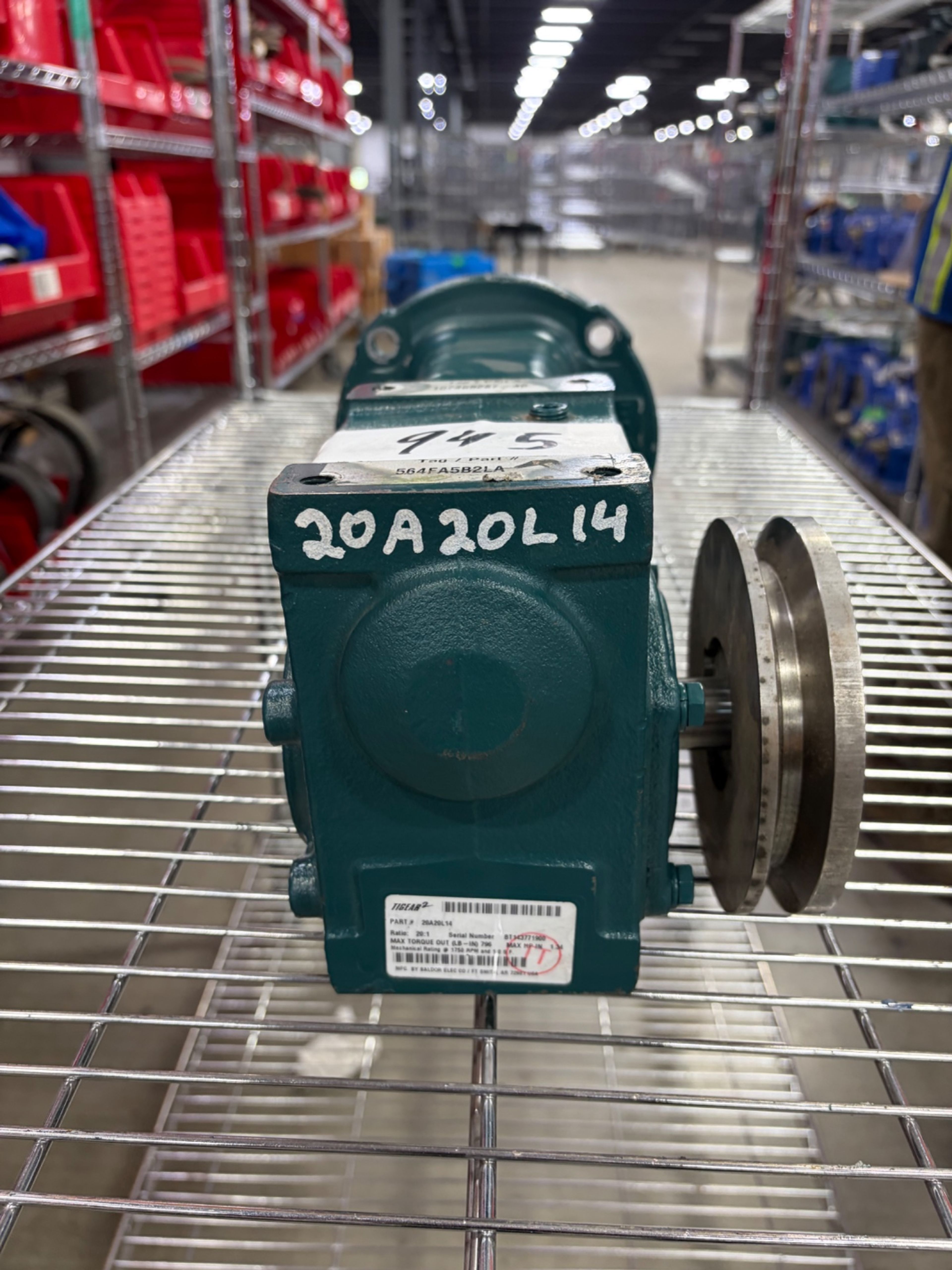 Baldor Dodge Tigear-2 20A20L14 20:1 Gear Reducer - Document 3