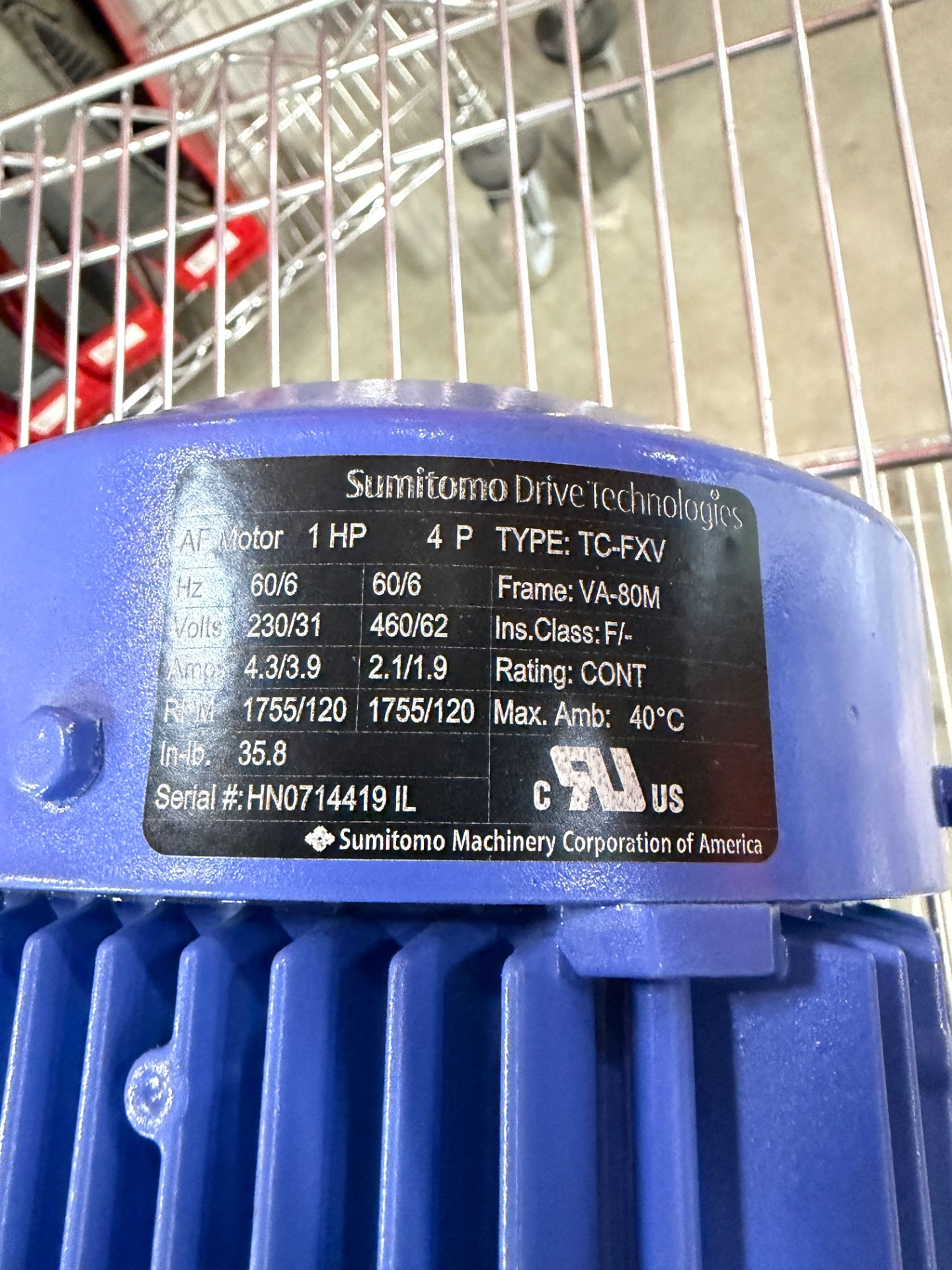 Sumitomo TC-FXV 1 HP Gearmotor - Document 5