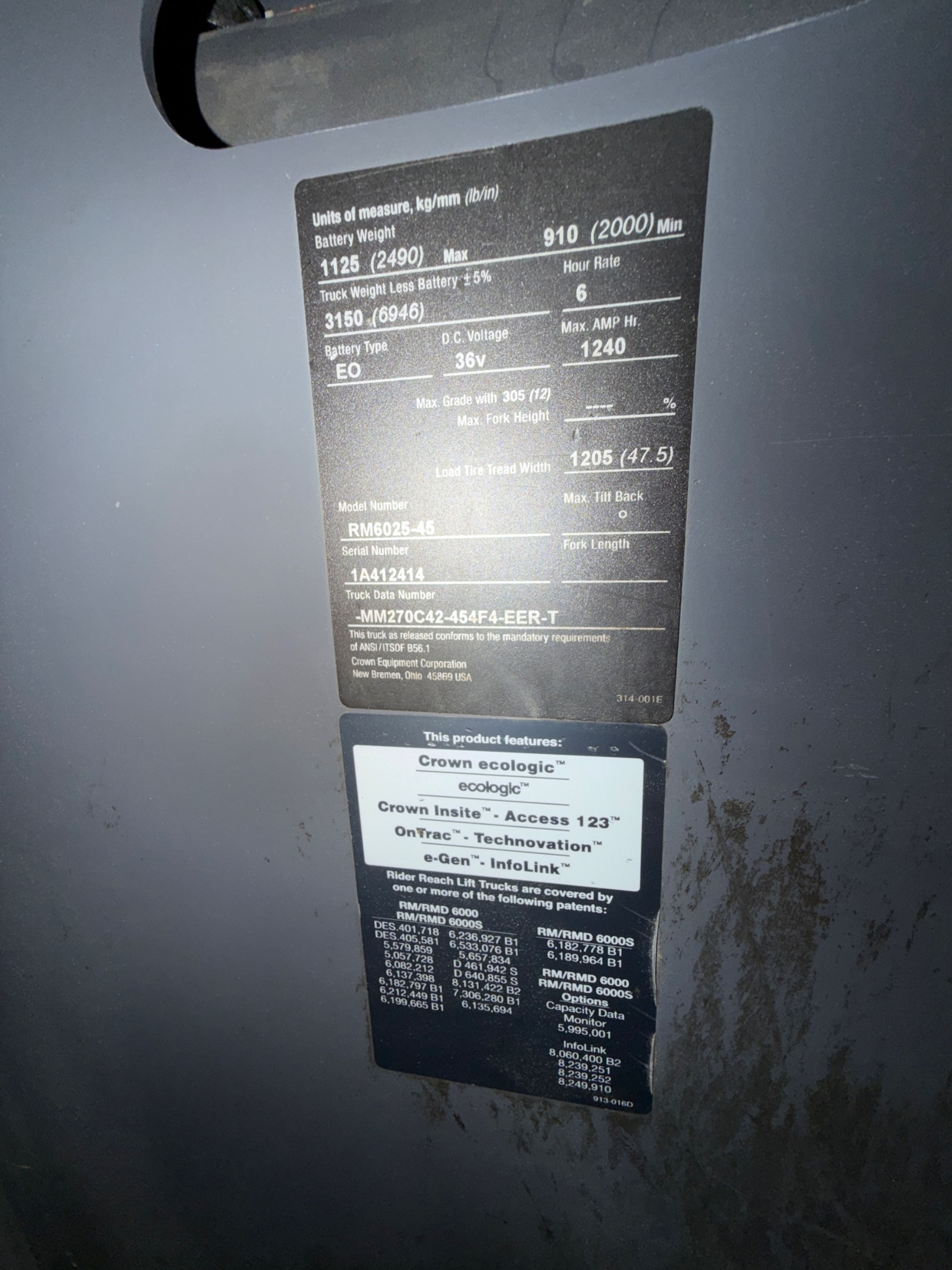 Crown RM6025-45 Reach Truck - Document 6