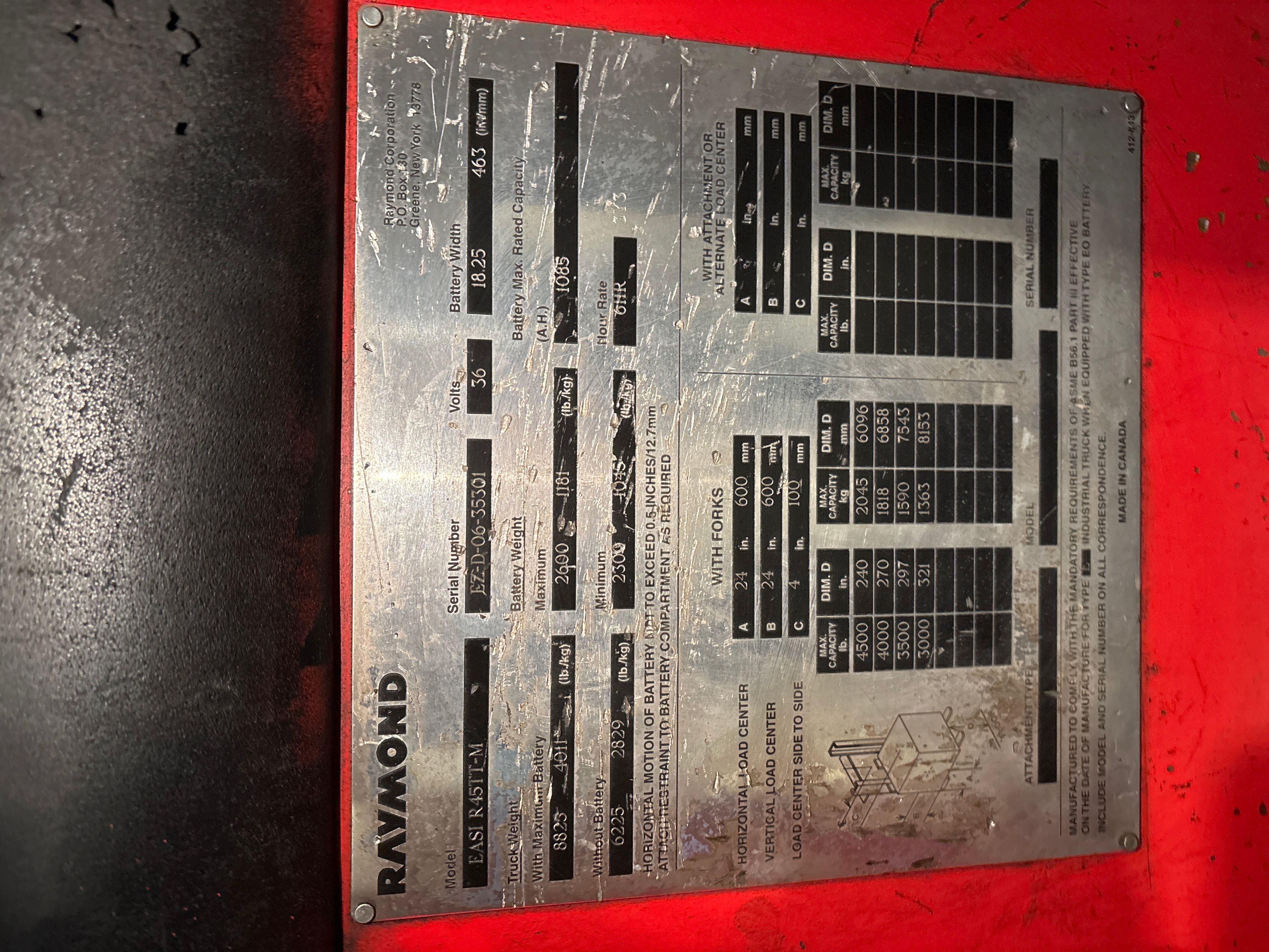 Raymond Reach Truck - Document 3