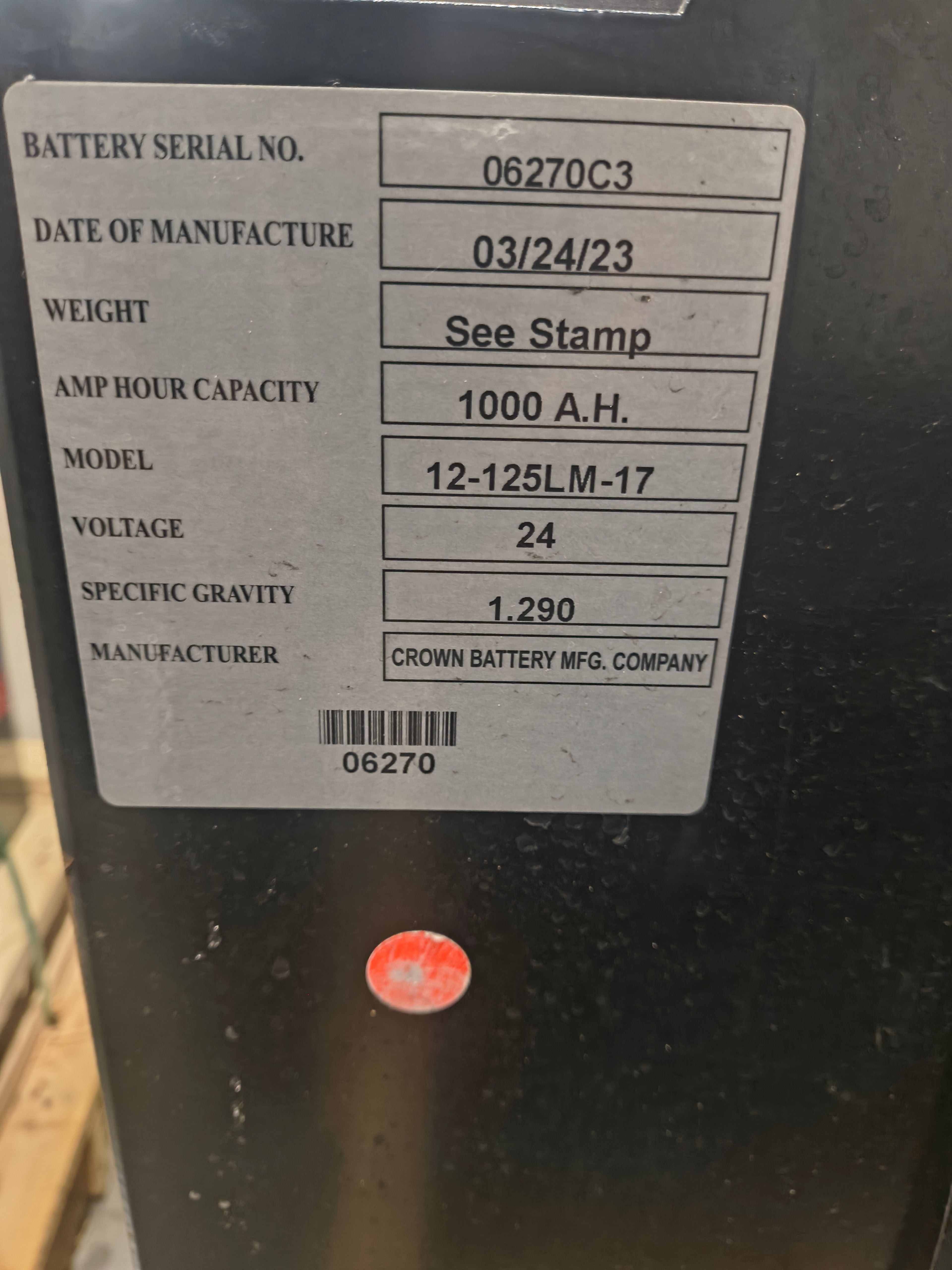 24 Volt Crown Battery - Document 4