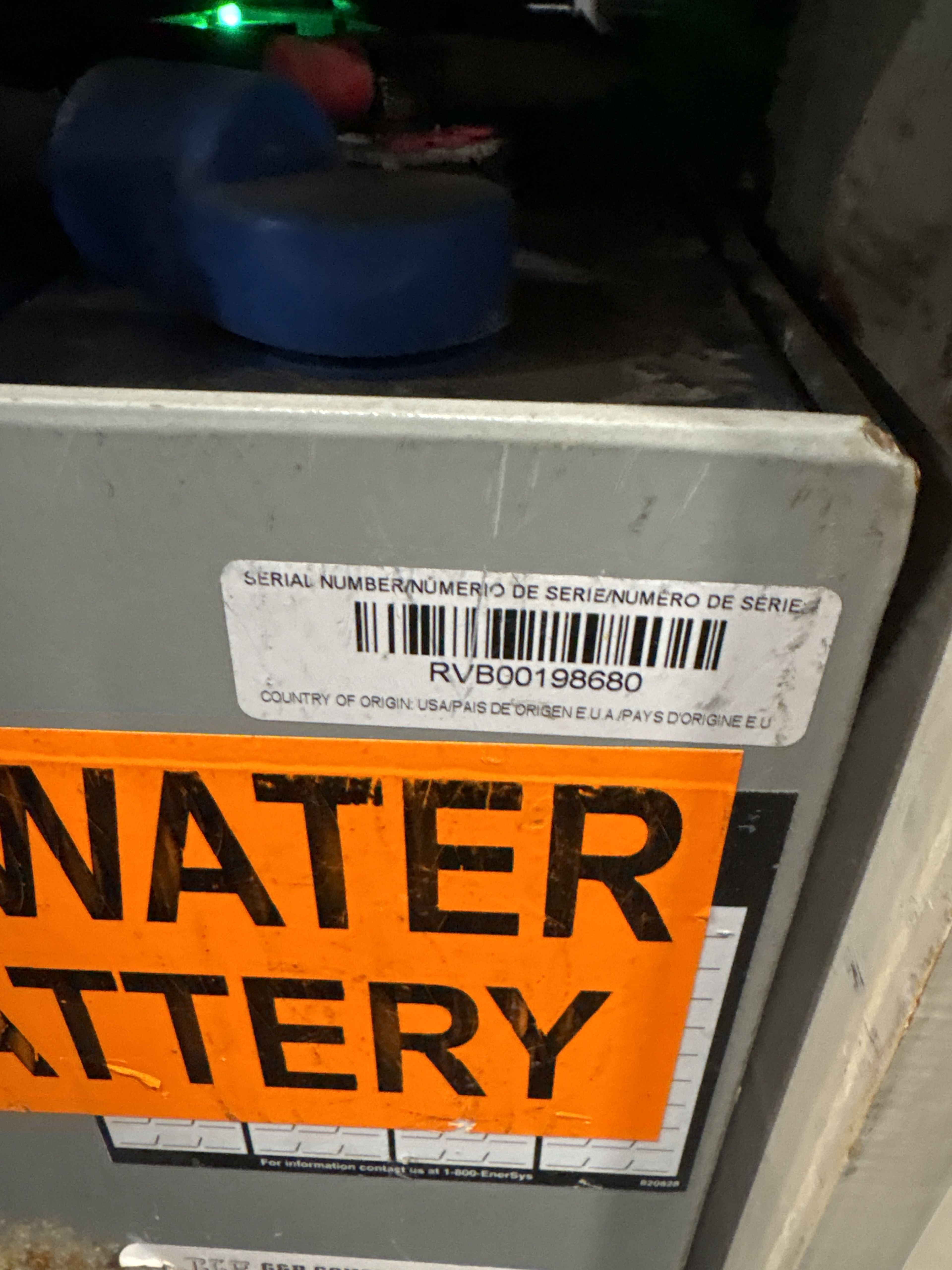 36 Volt Enersys Battery - Document 2