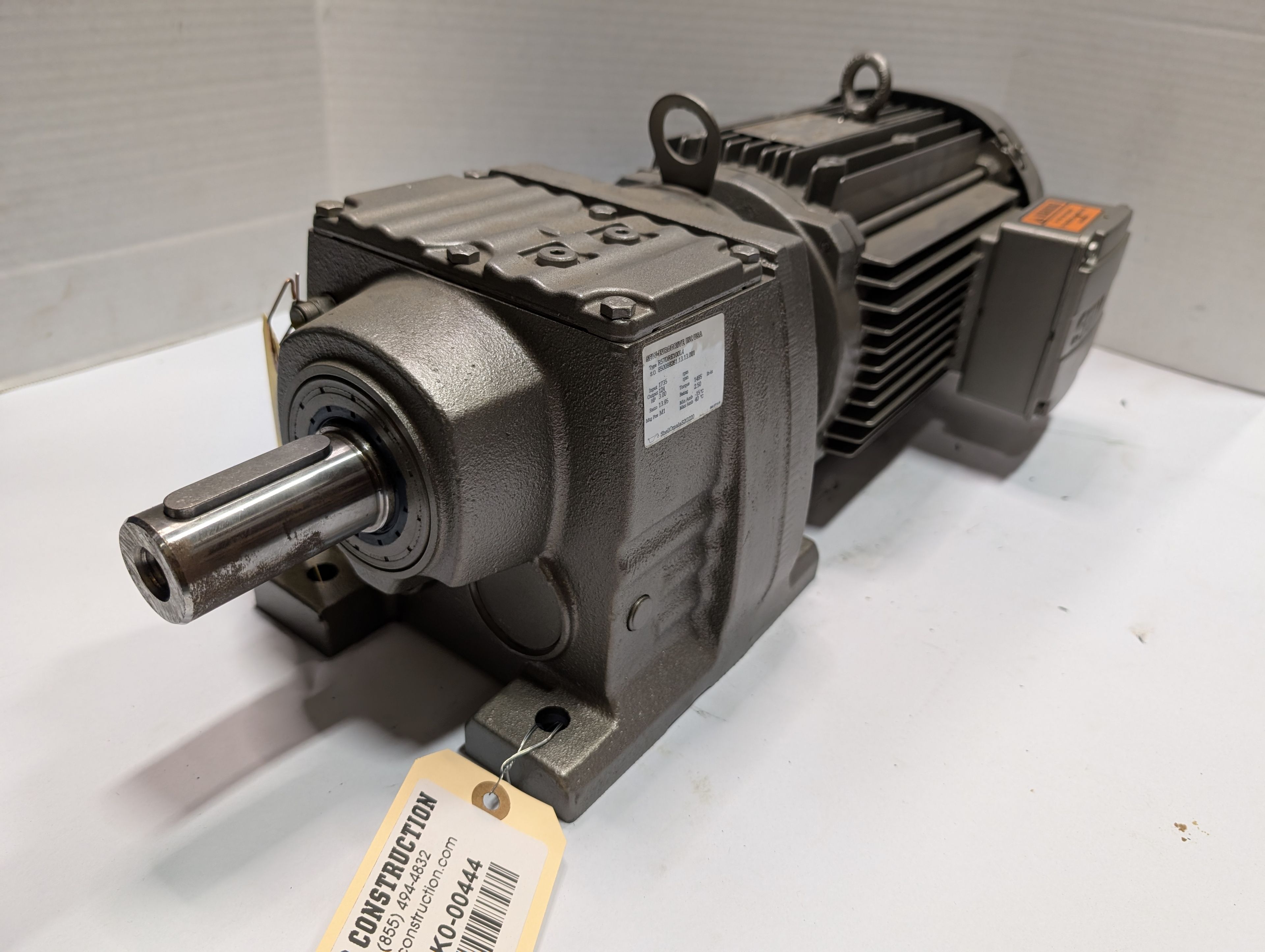 Sew-Eurodrive - 3 HP Electric Motor - R57DRE100L4 - Document 1