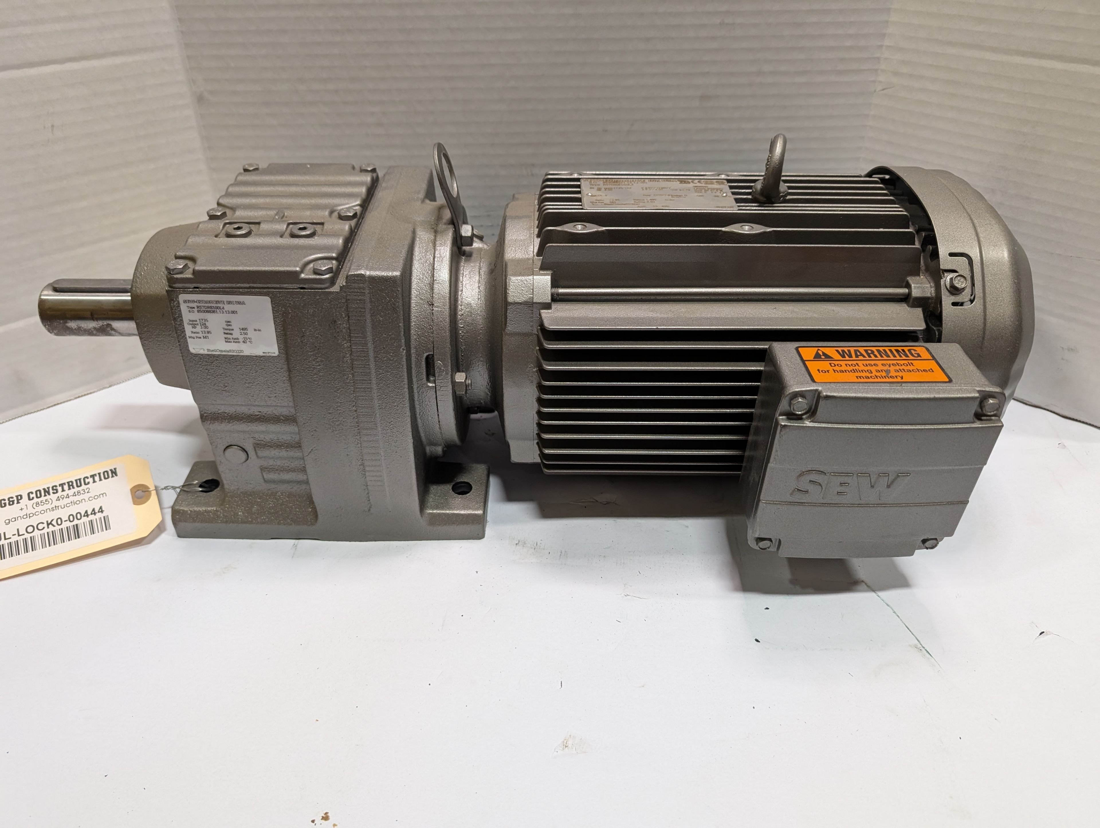 Sew-Eurodrive - 3 HP Electric Motor - R57DRE100L4 - Document 2