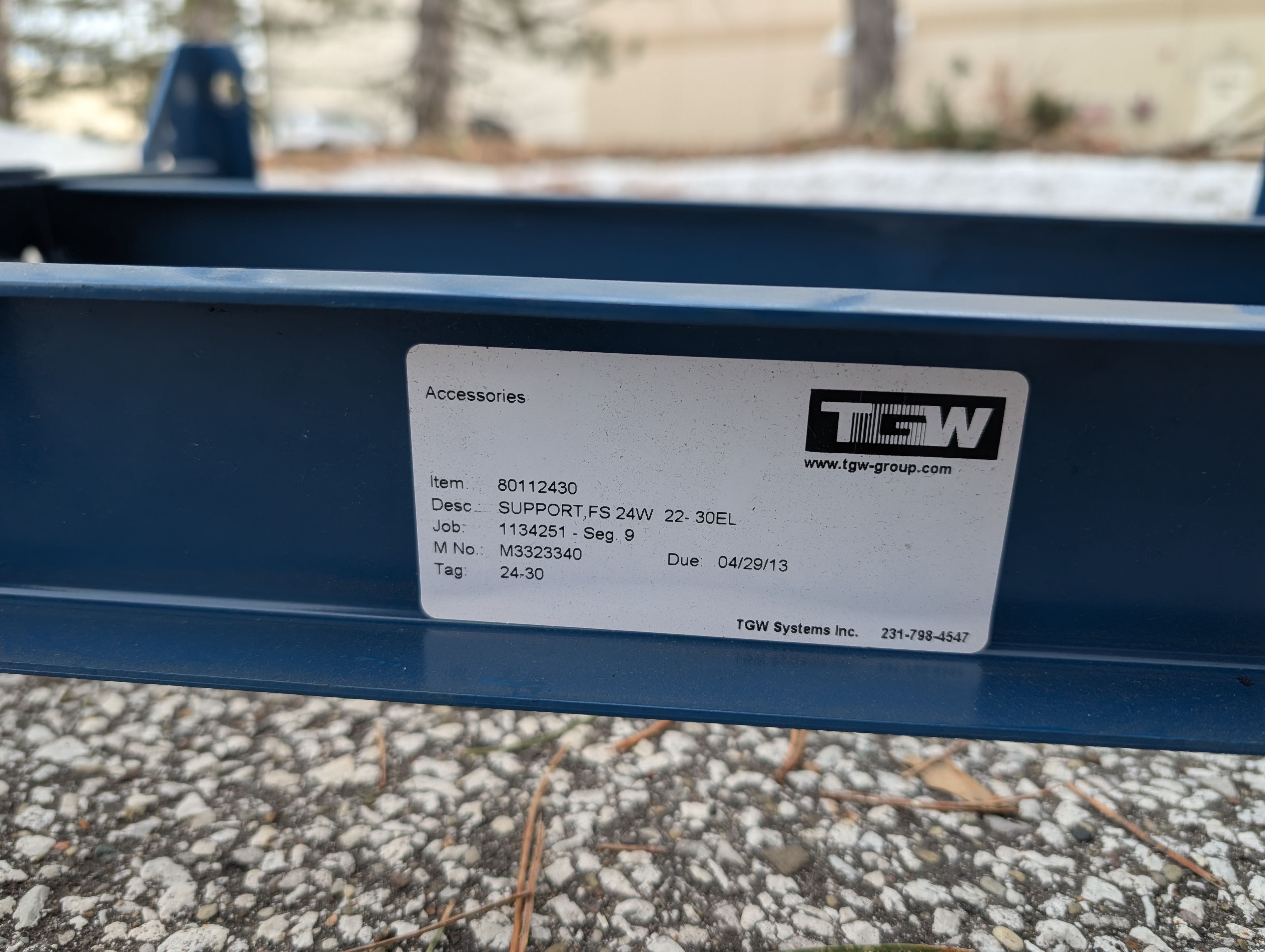 Conveyor - Support - 24" x 22- - Document 2