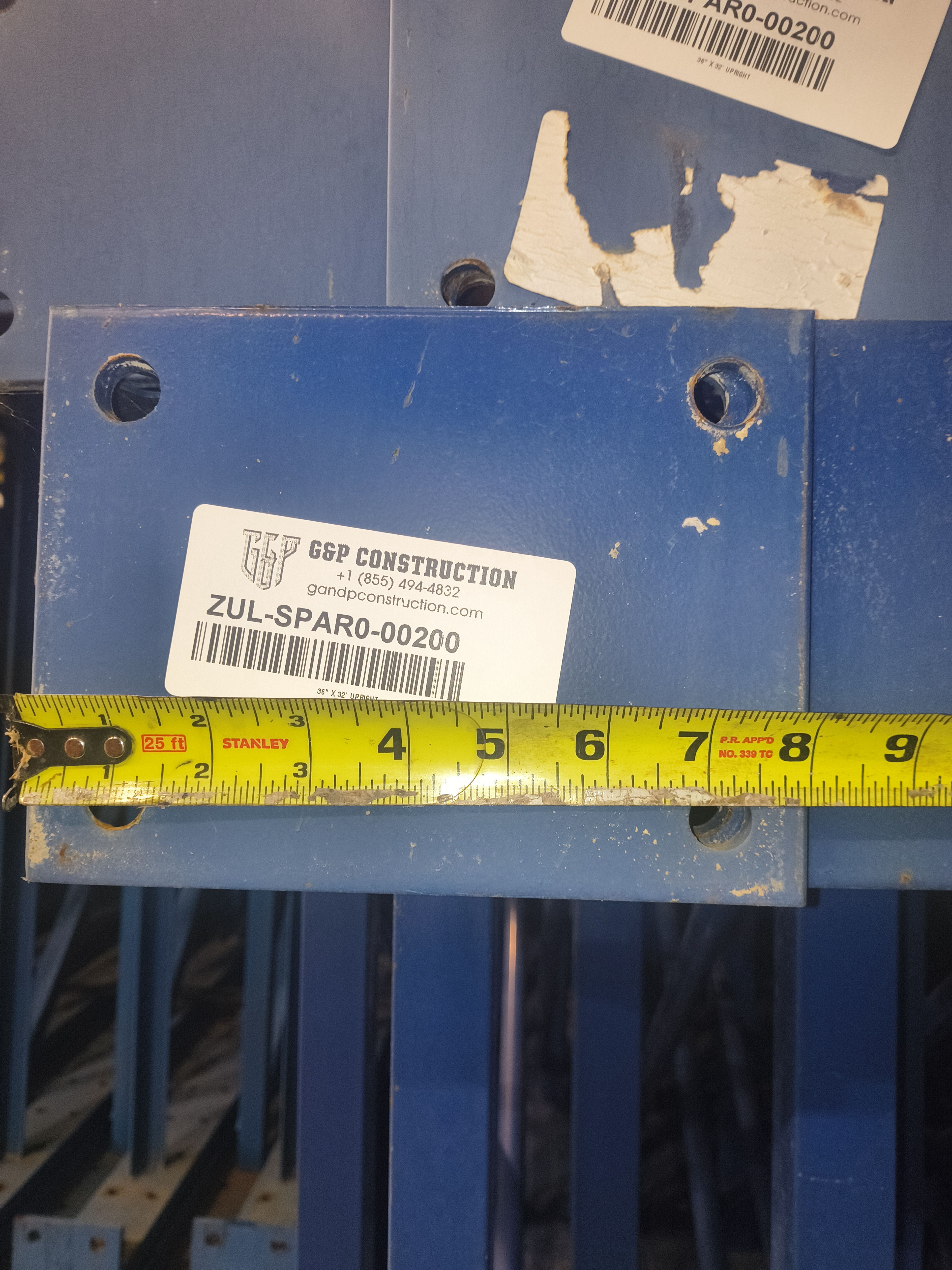 Upright Frame - 36" x 32' - Teardrop - Document 8