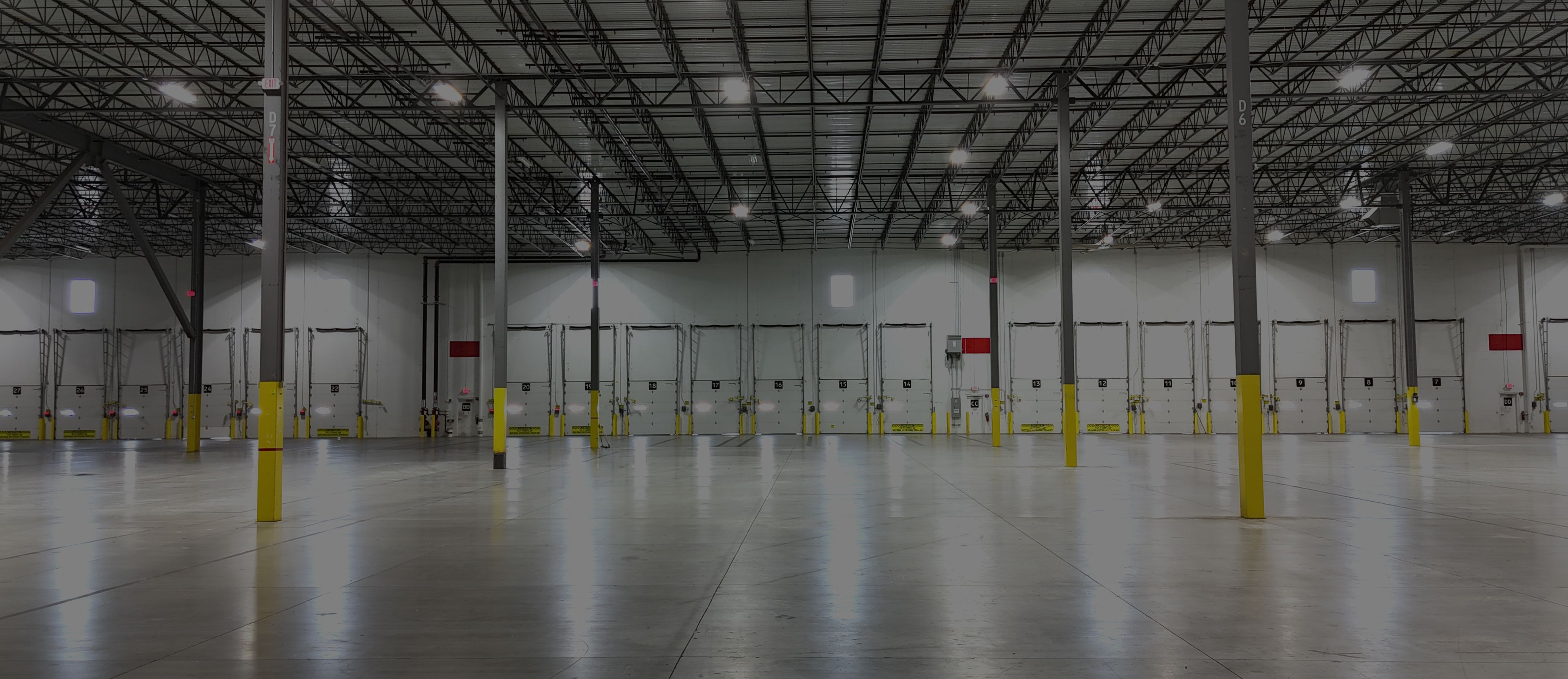 empty warehouse background